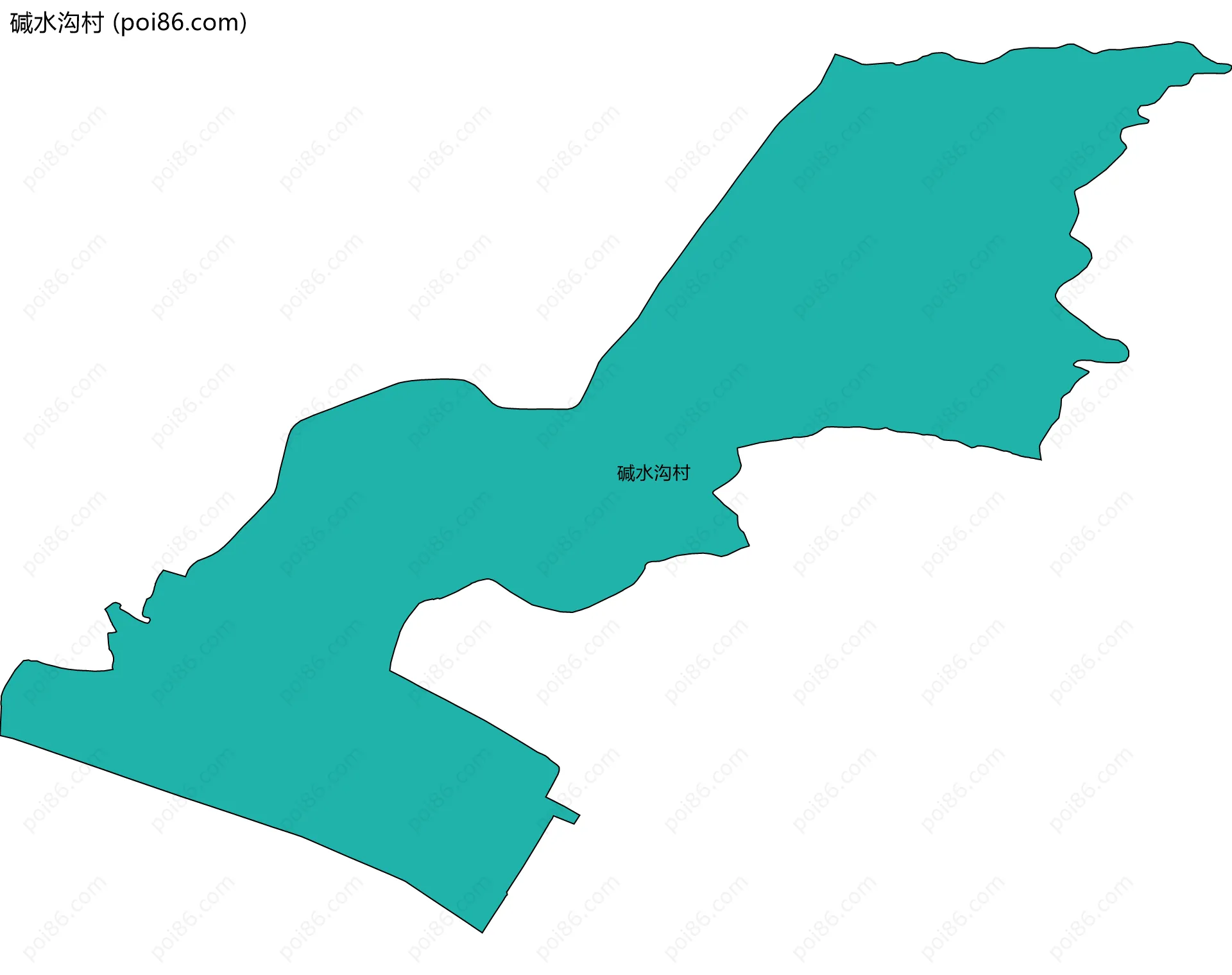 碱水沟村边界地图