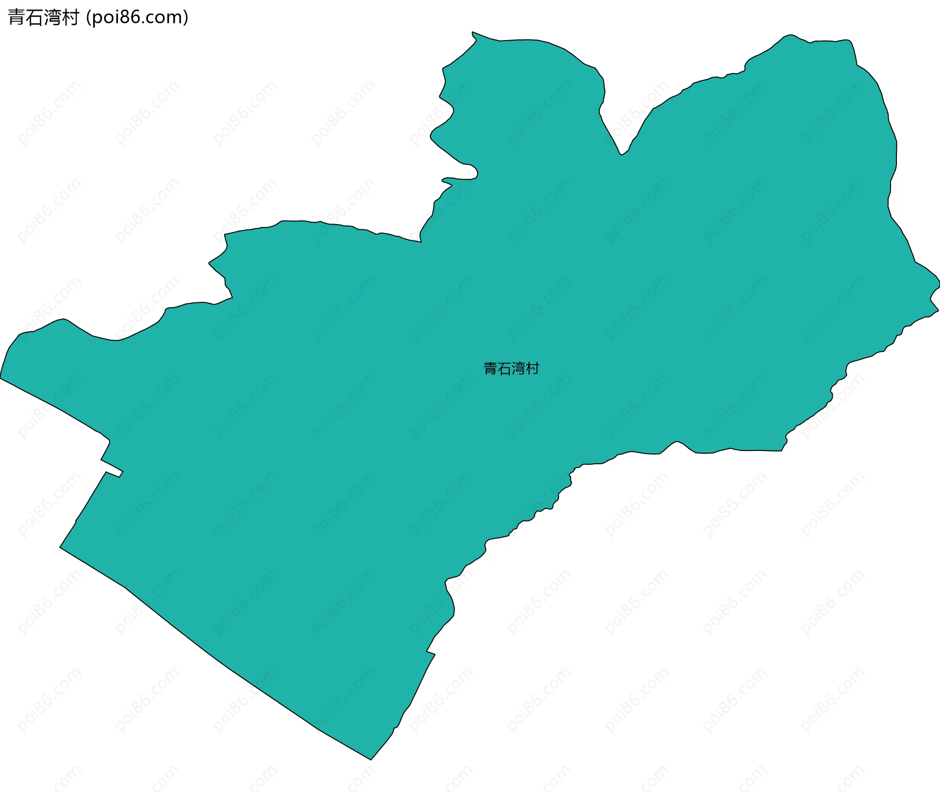 青石湾村边界地图