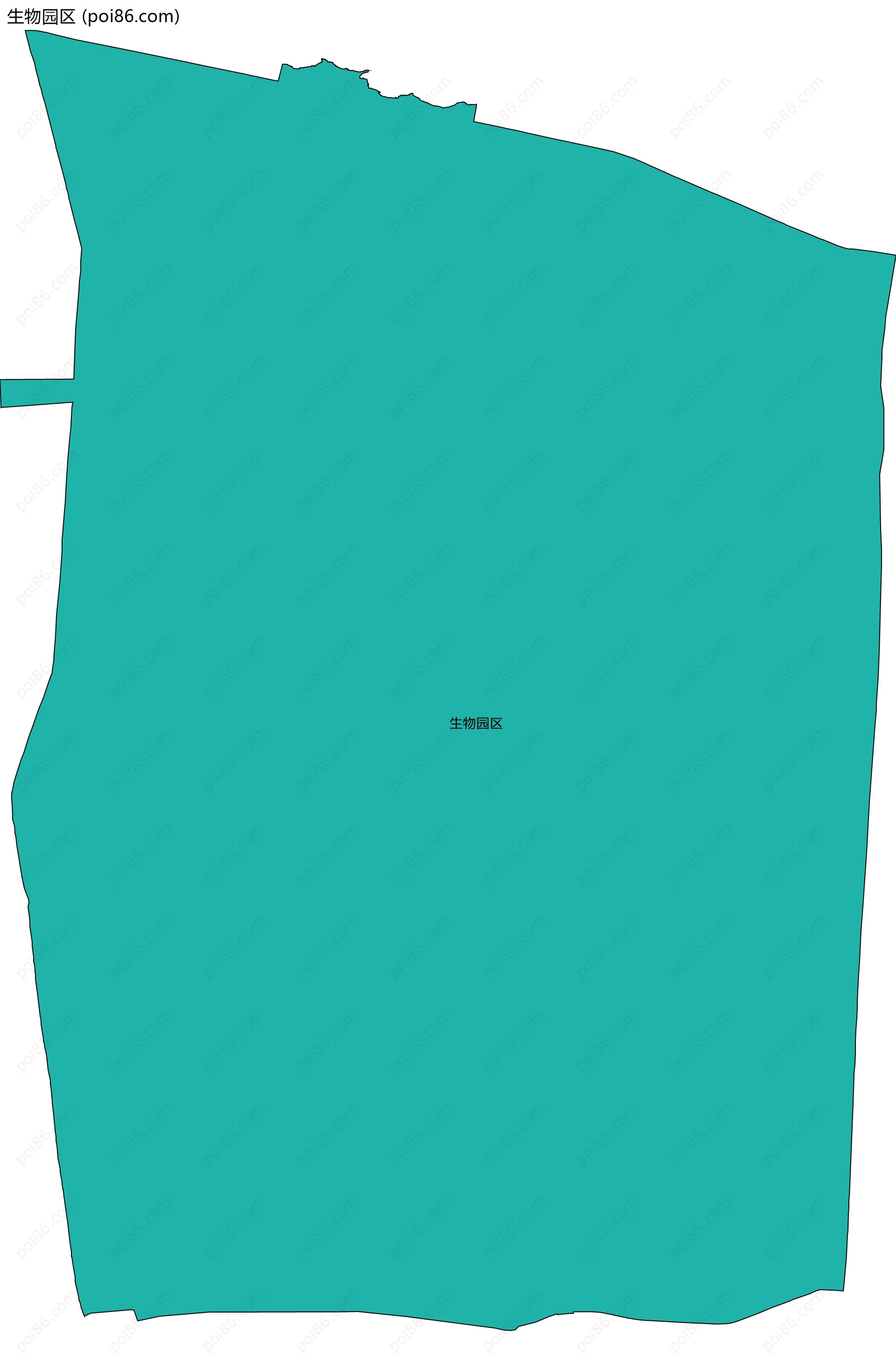 生物园区边界地图