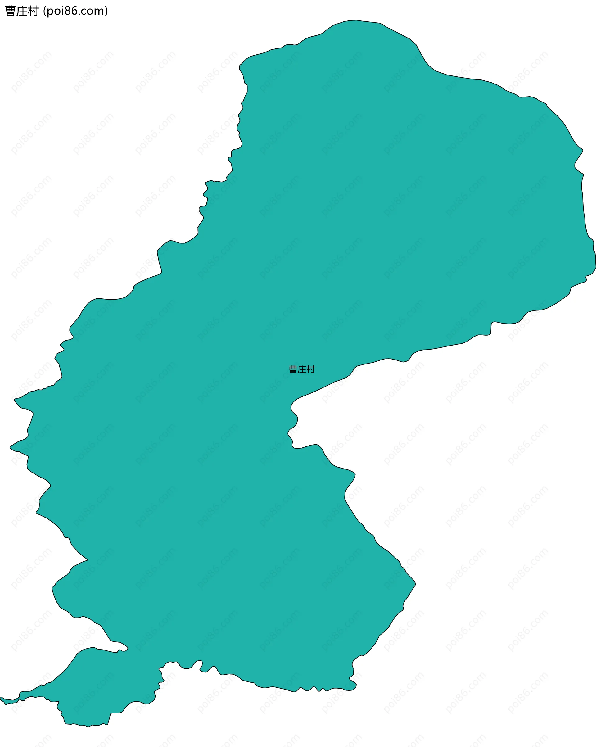 曹庄村边界地图