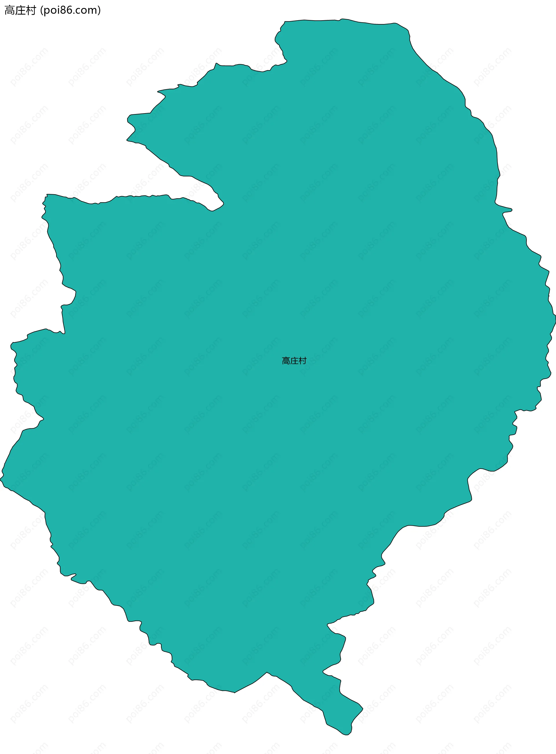 高庄村边界地图