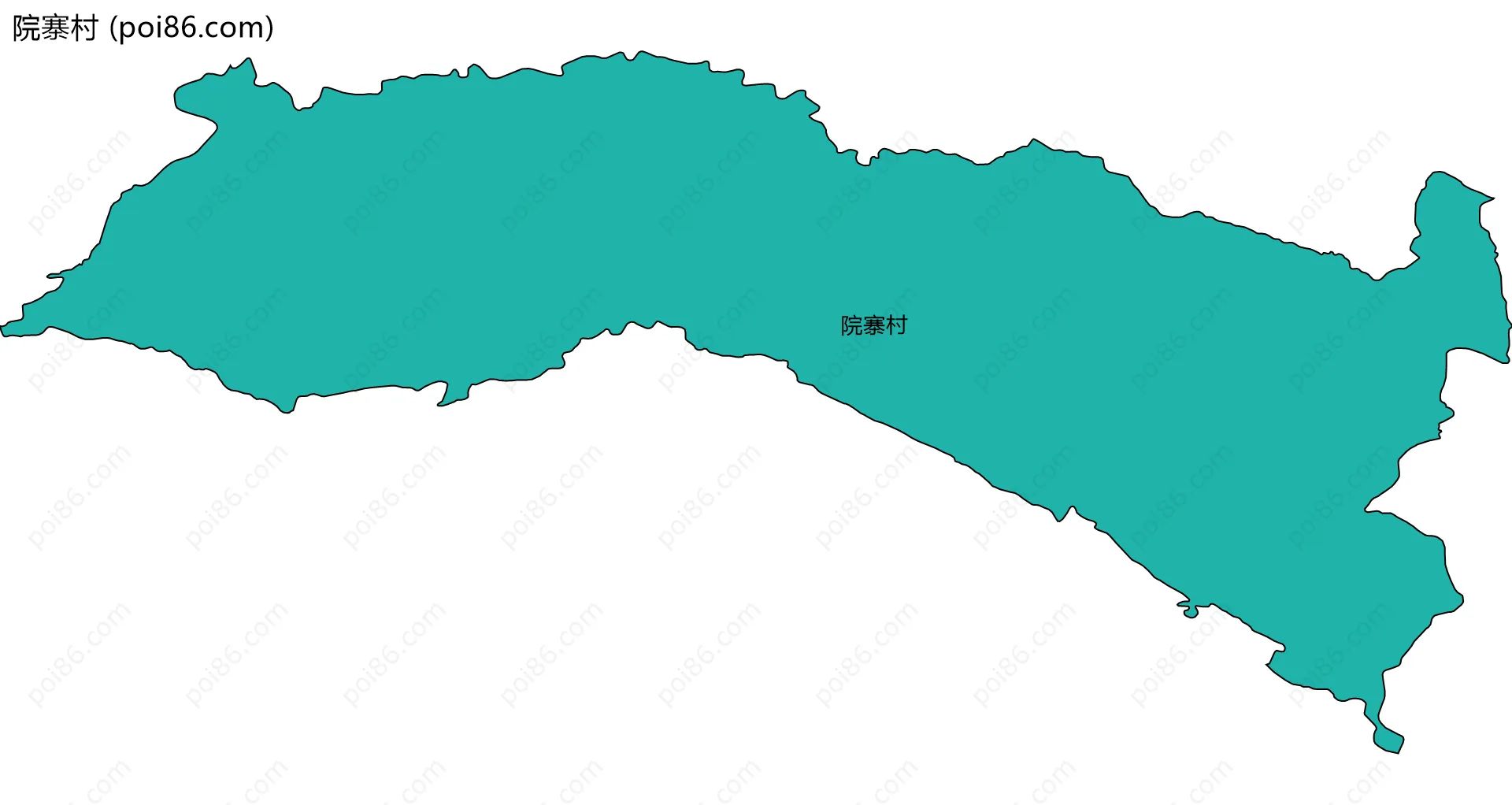 院寨村边界地图