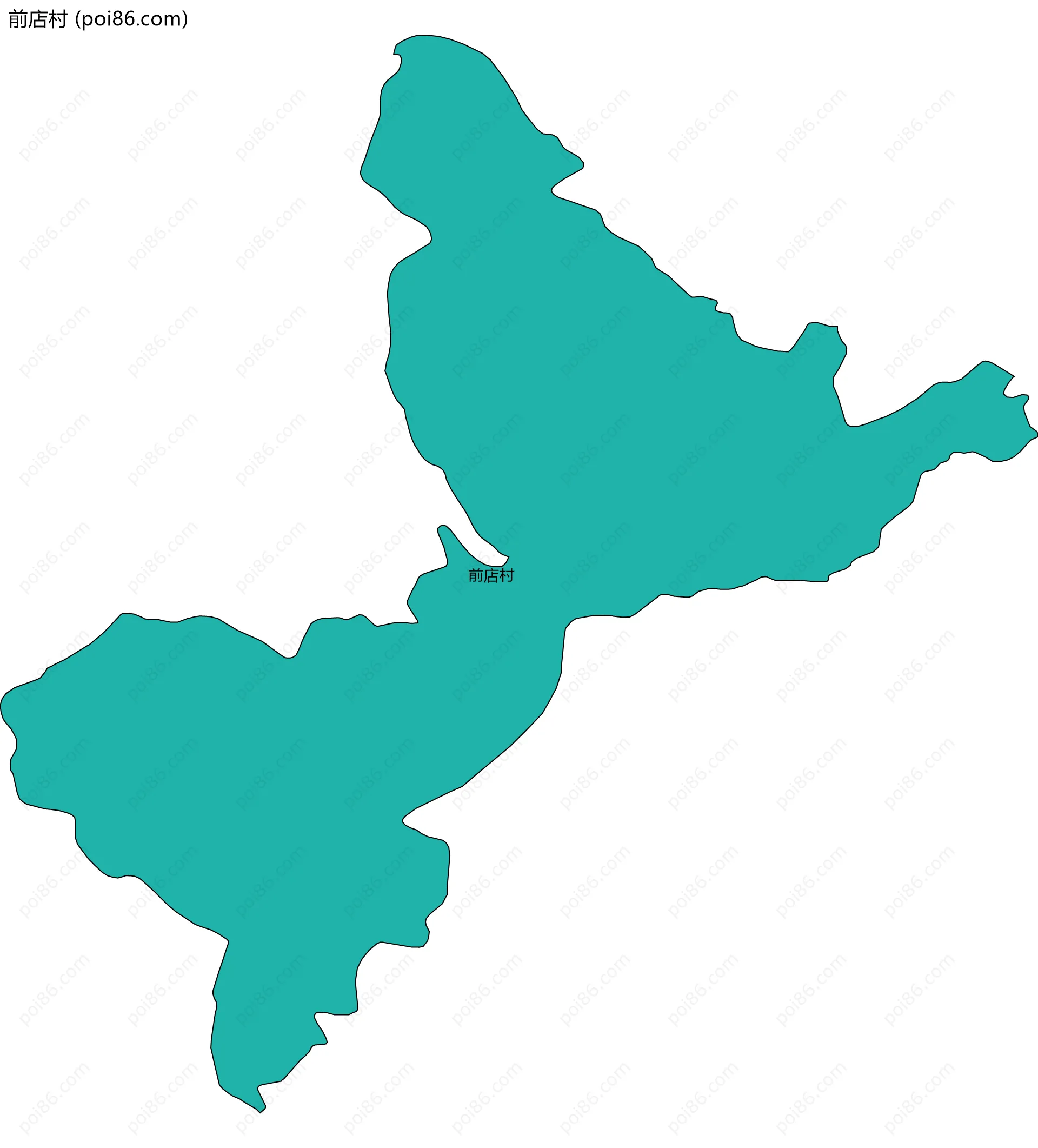 前店村边界地图