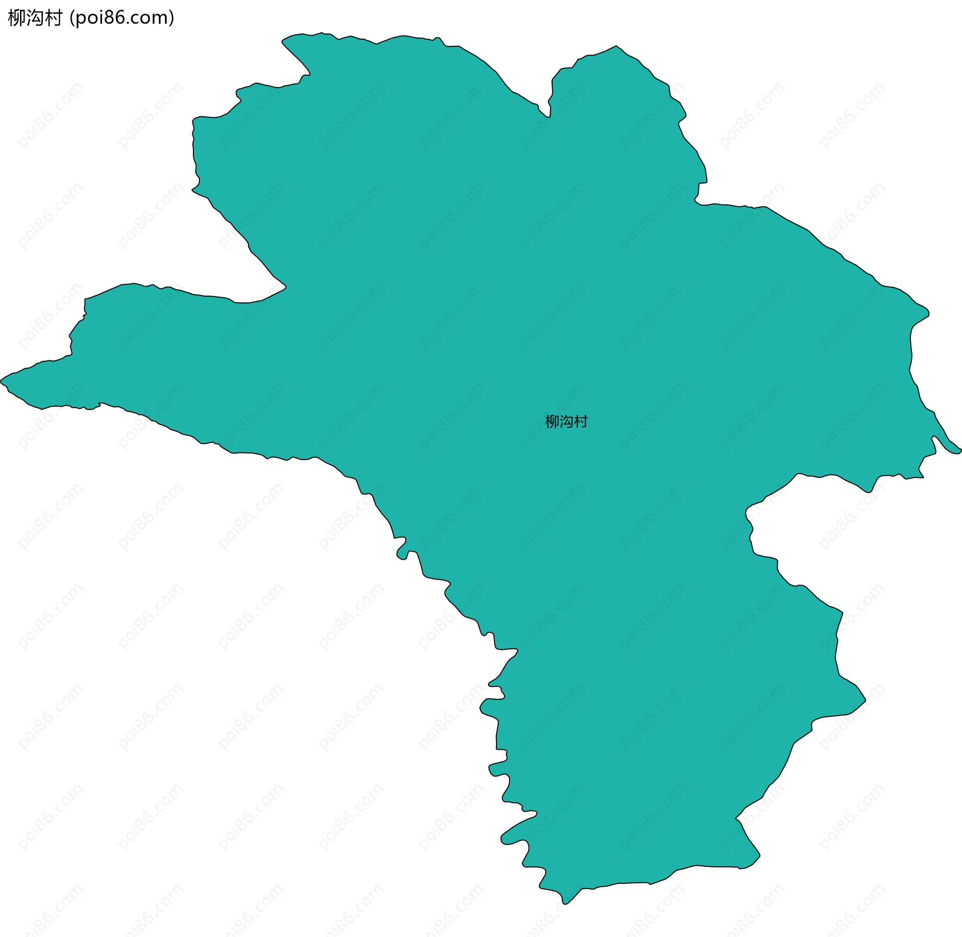 柳沟村边界地图