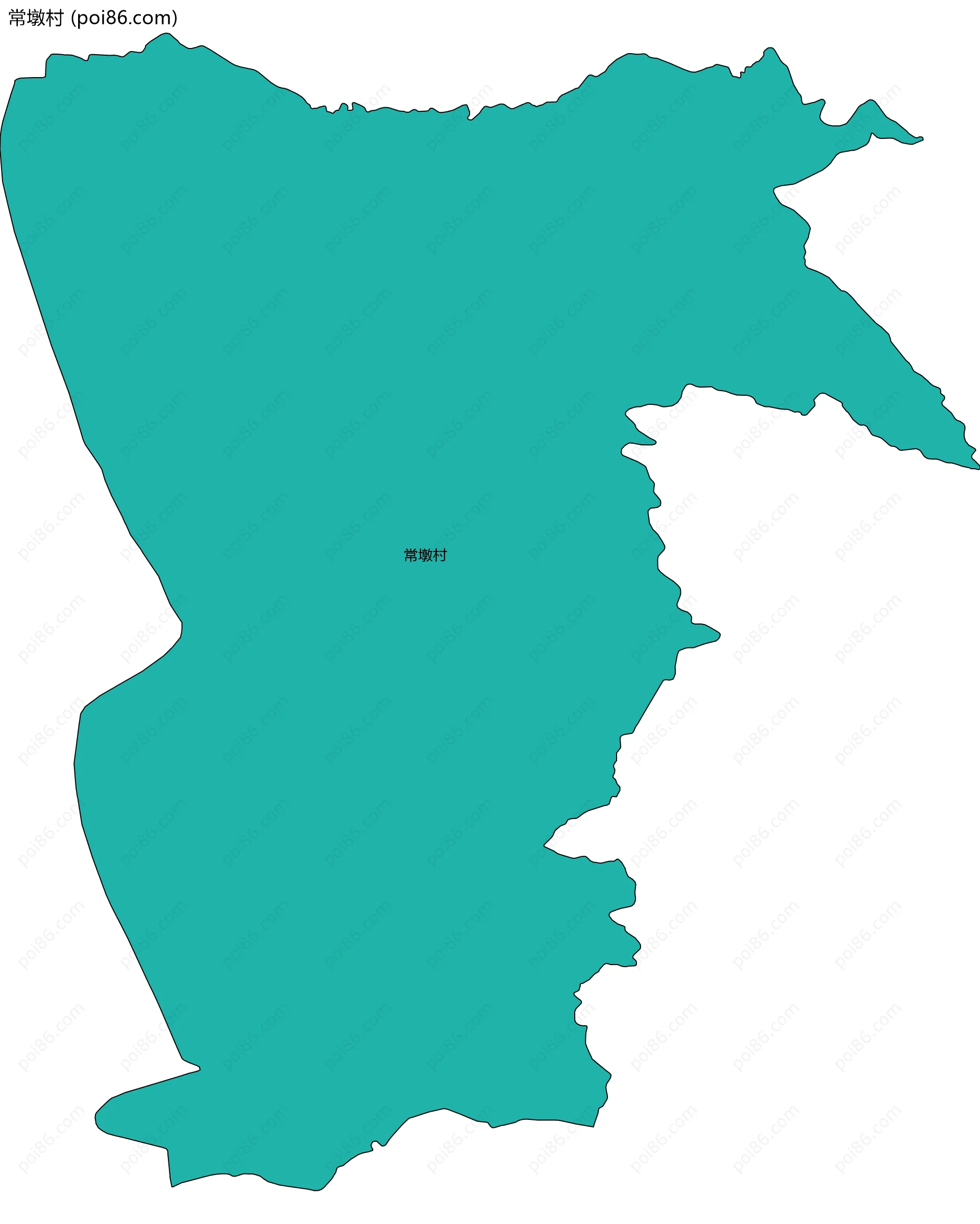 常墩村边界地图