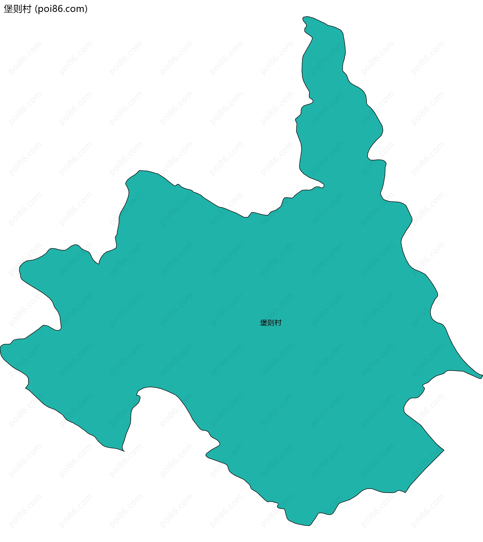 堡则村边界地图