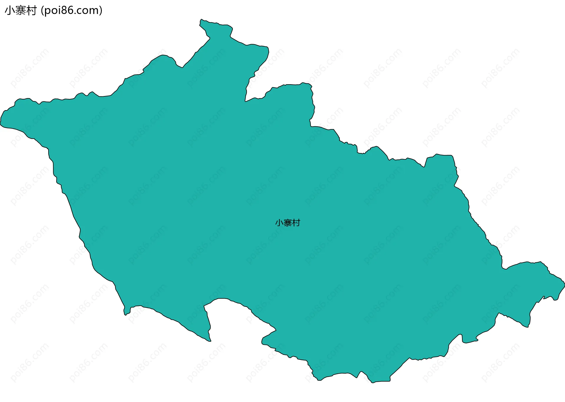 小寨村边界地图