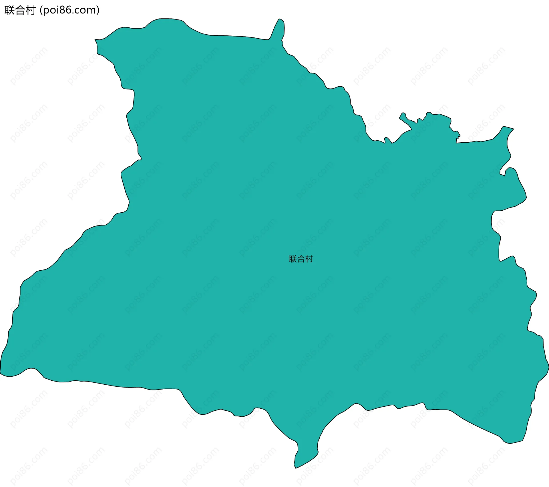 联合村边界地图