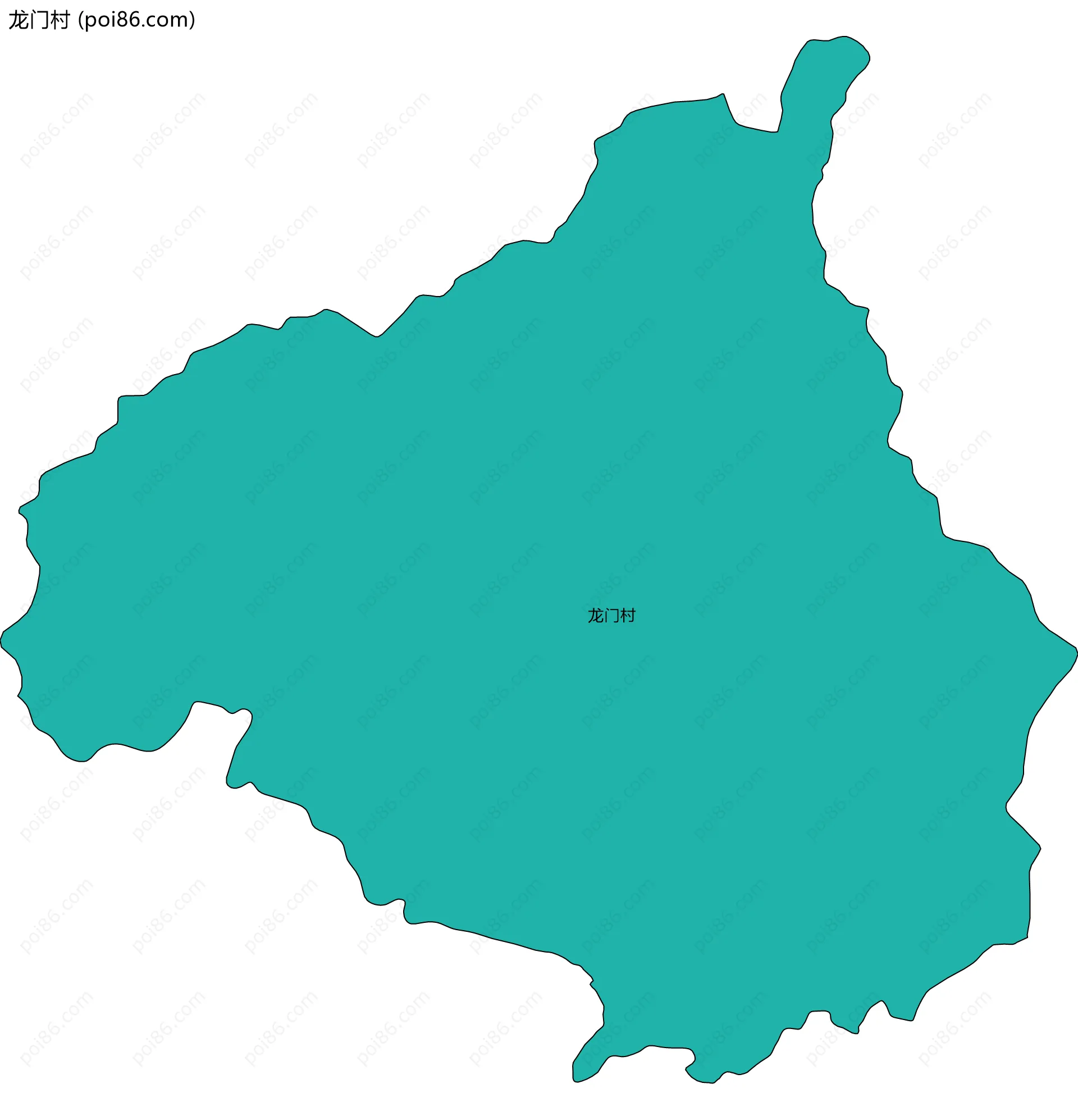 龙门村边界地图