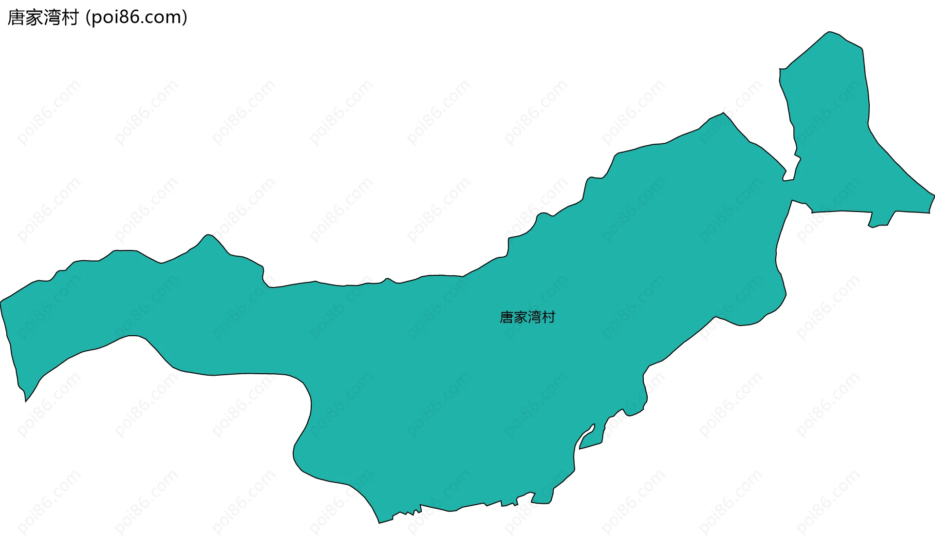 唐家湾村边界地图