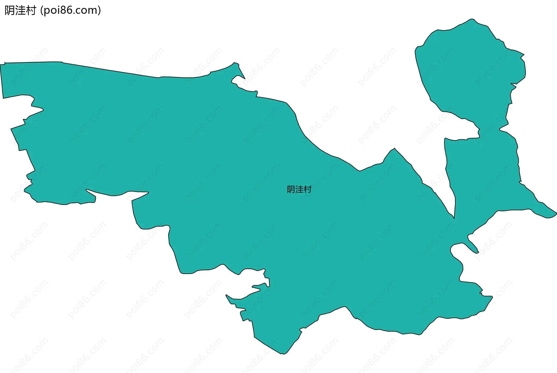 阴洼村边界地图