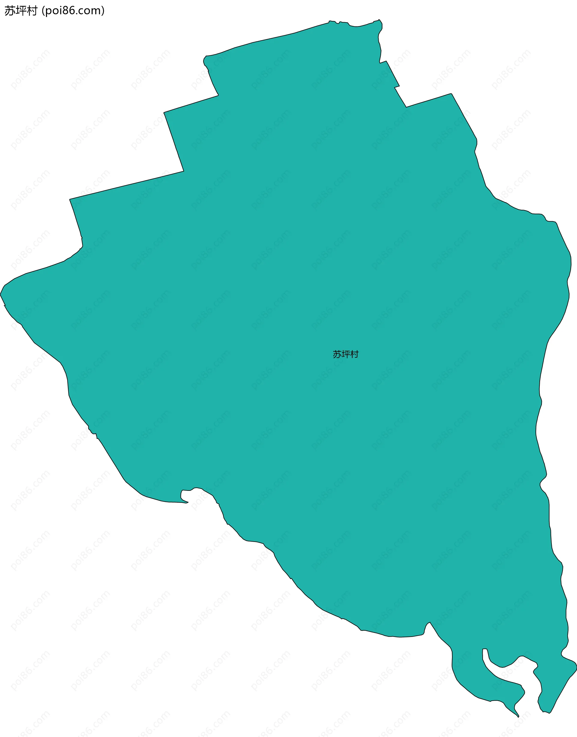 苏坪村边界地图