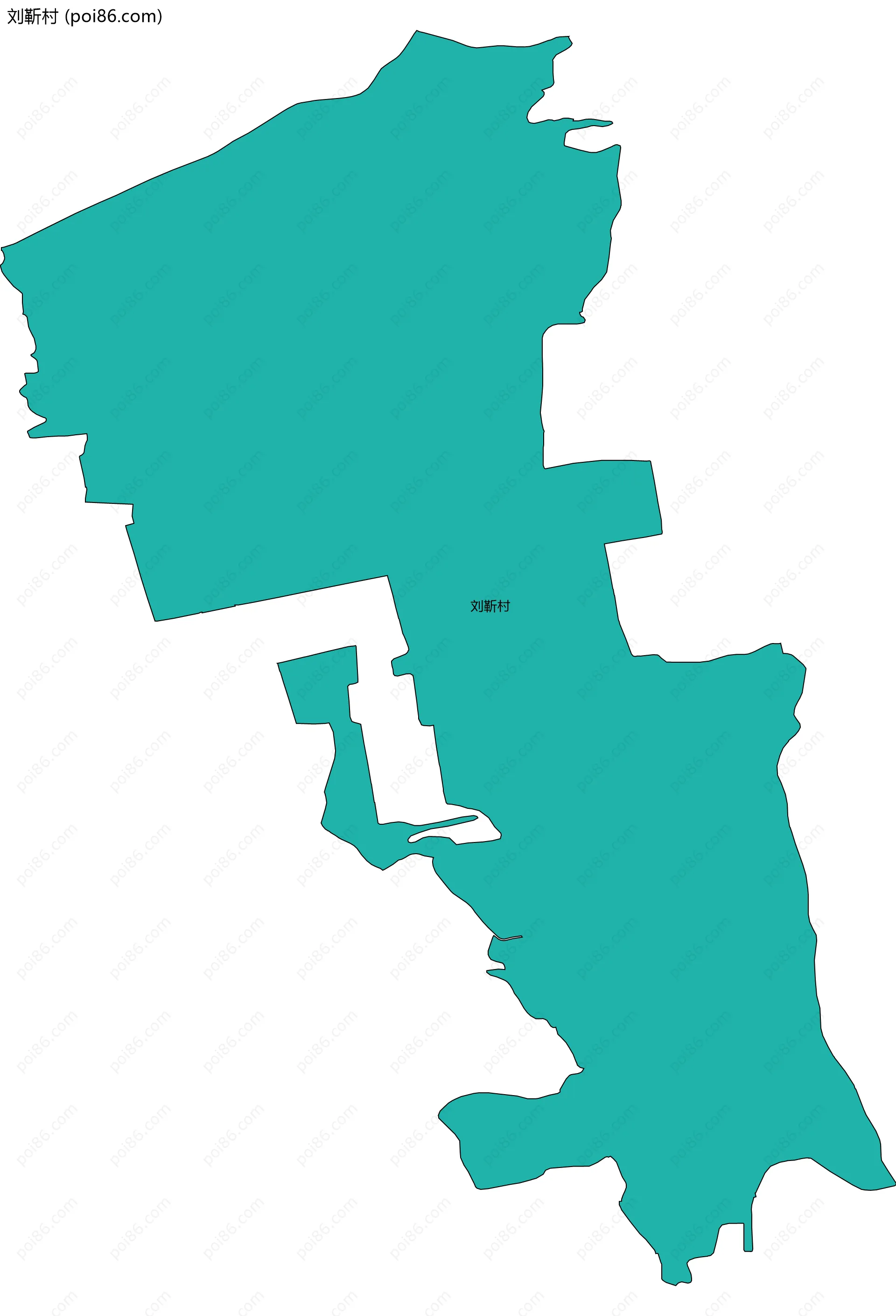 刘靳村边界地图