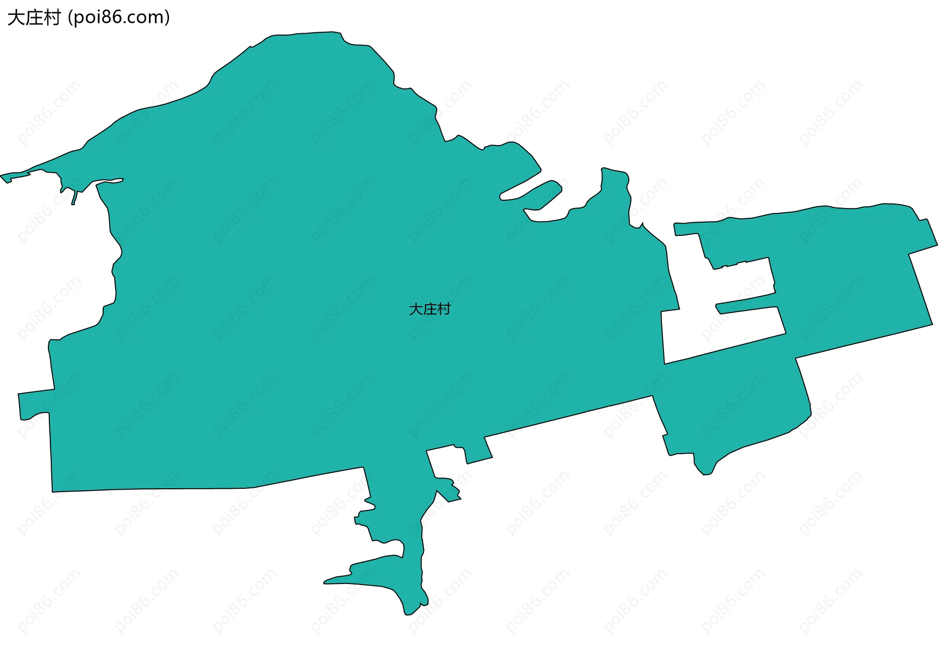 大庄村边界地图