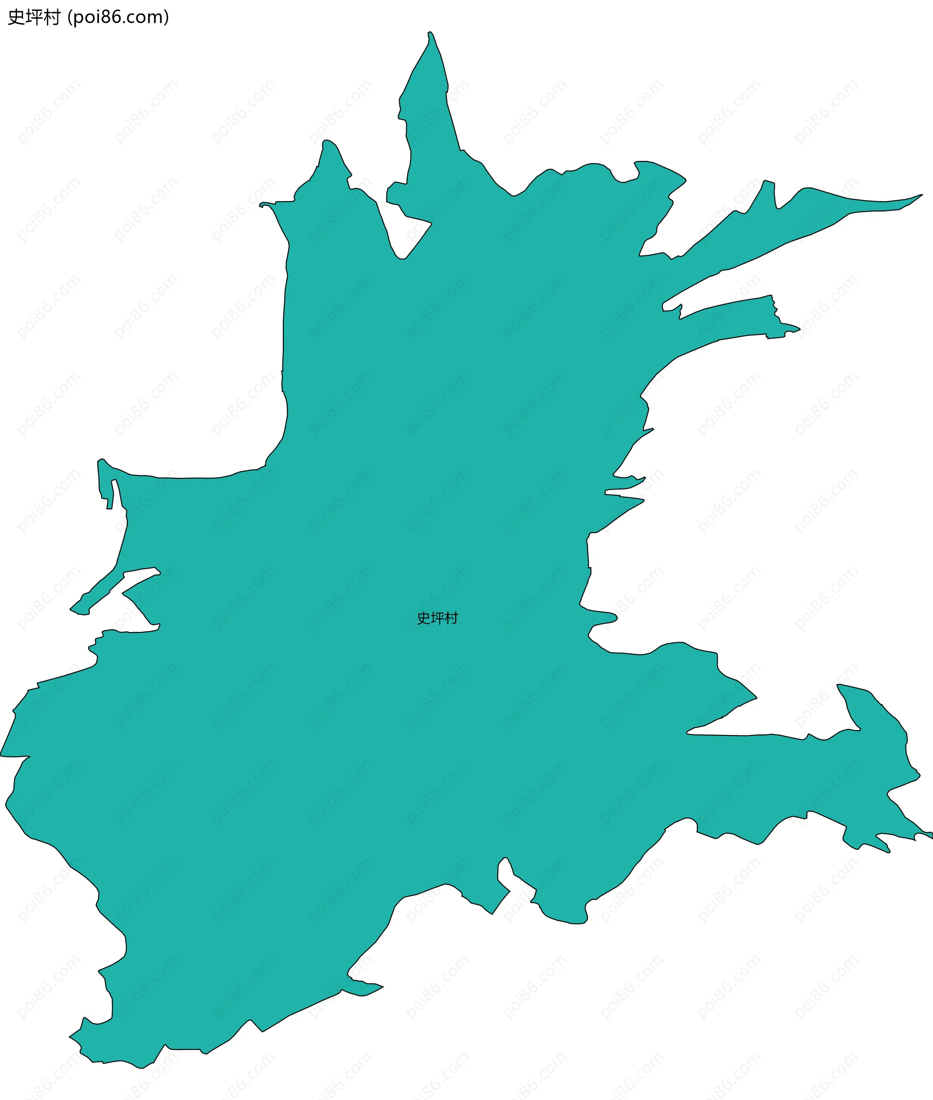 史坪村边界地图