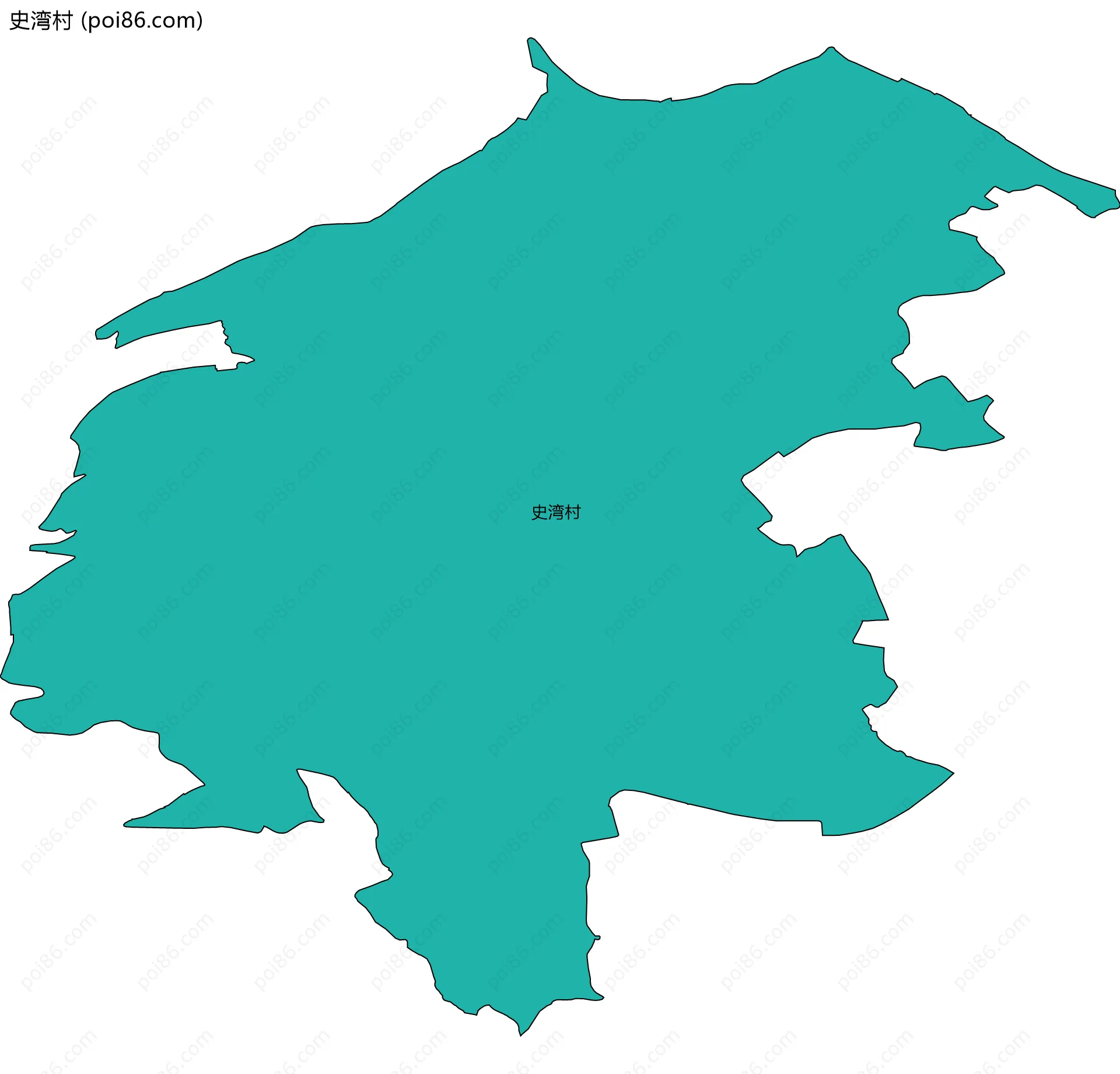 史湾村边界地图