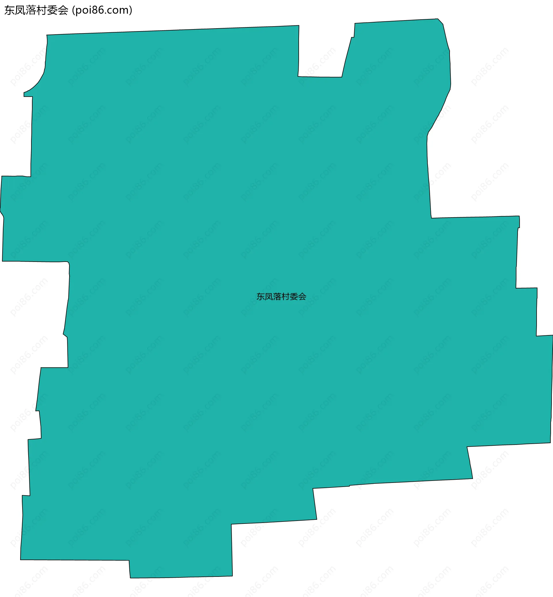 东凤落村委会边界地图