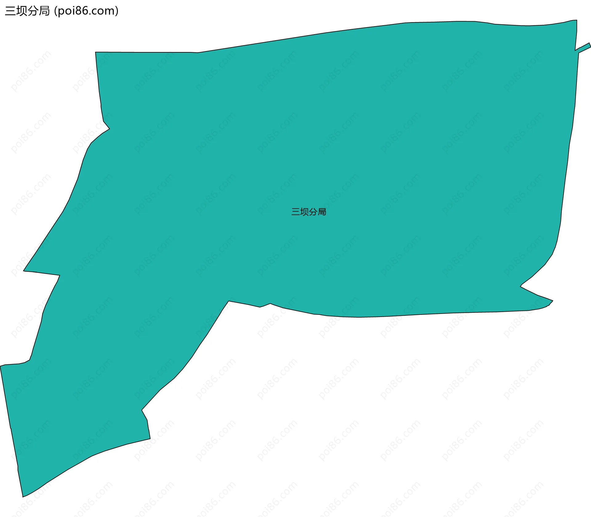 三坝分局边界地图