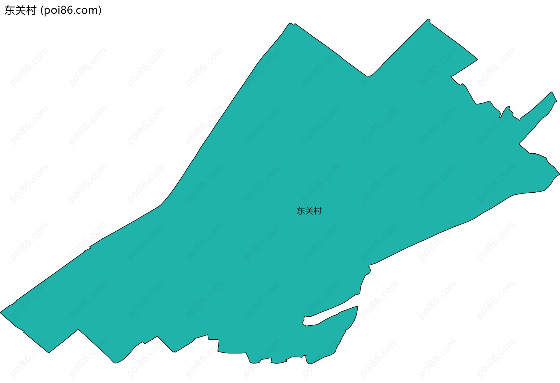 东关村边界地图