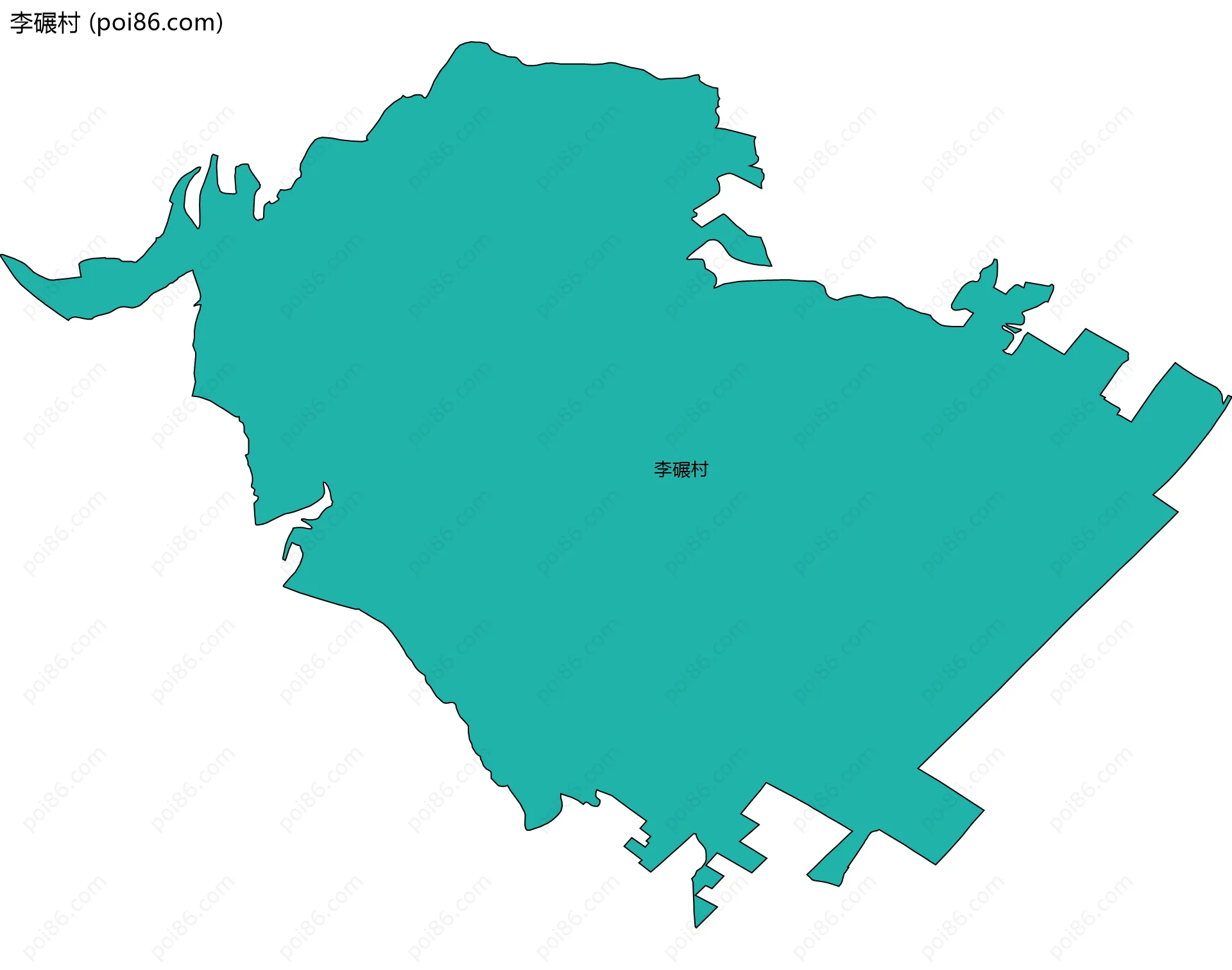 李碾村边界地图