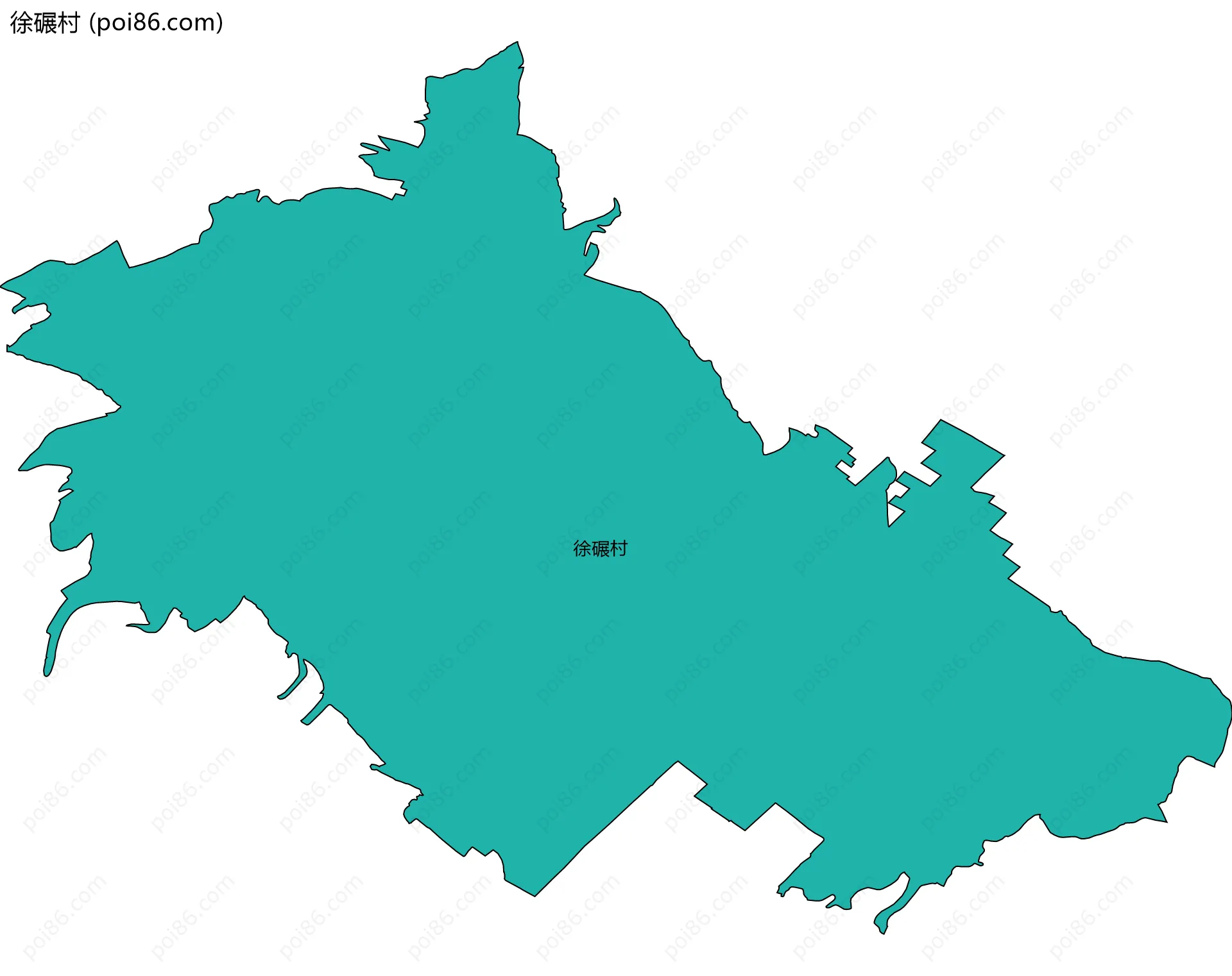 徐碾村边界地图