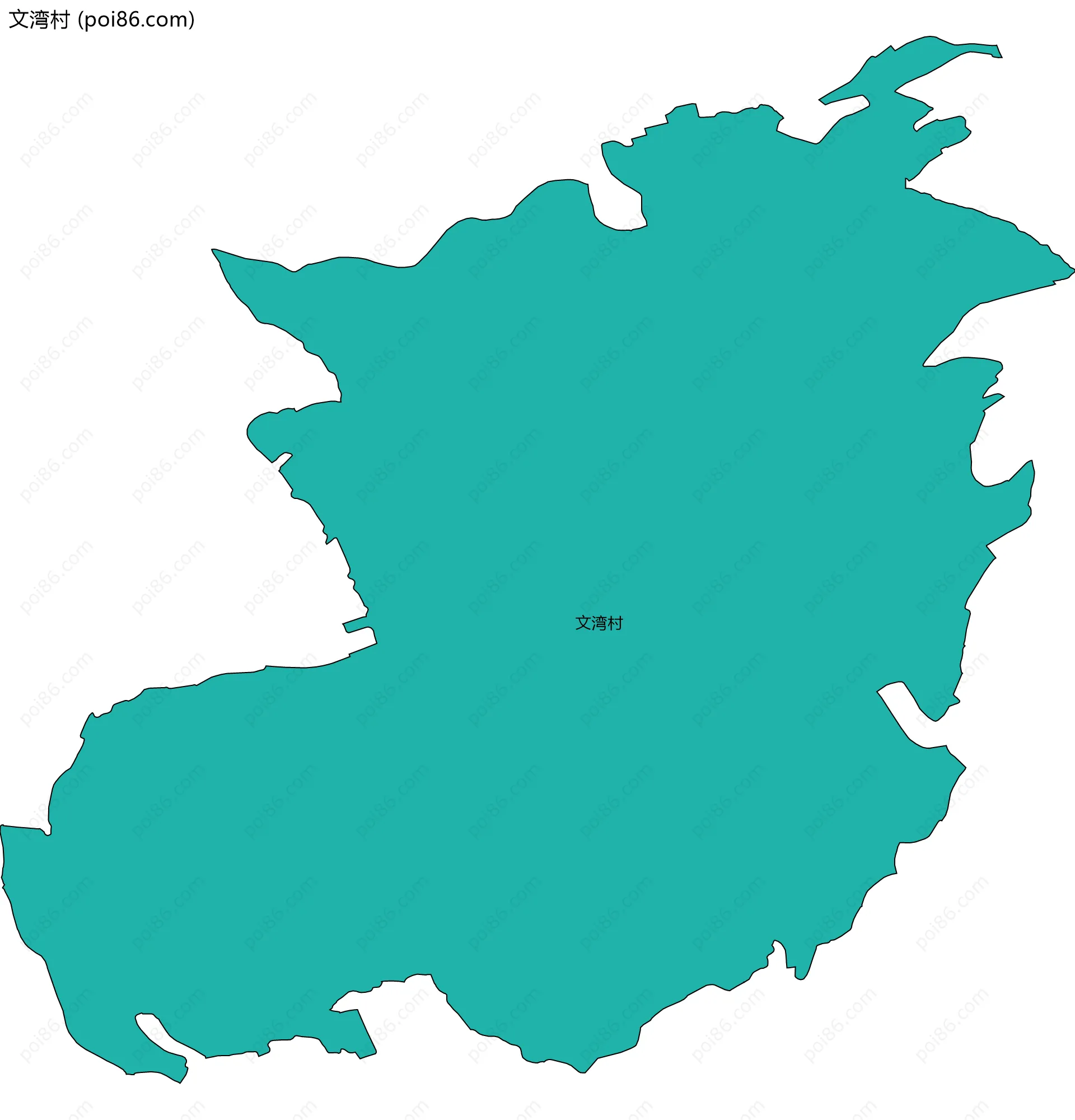 文湾村边界地图