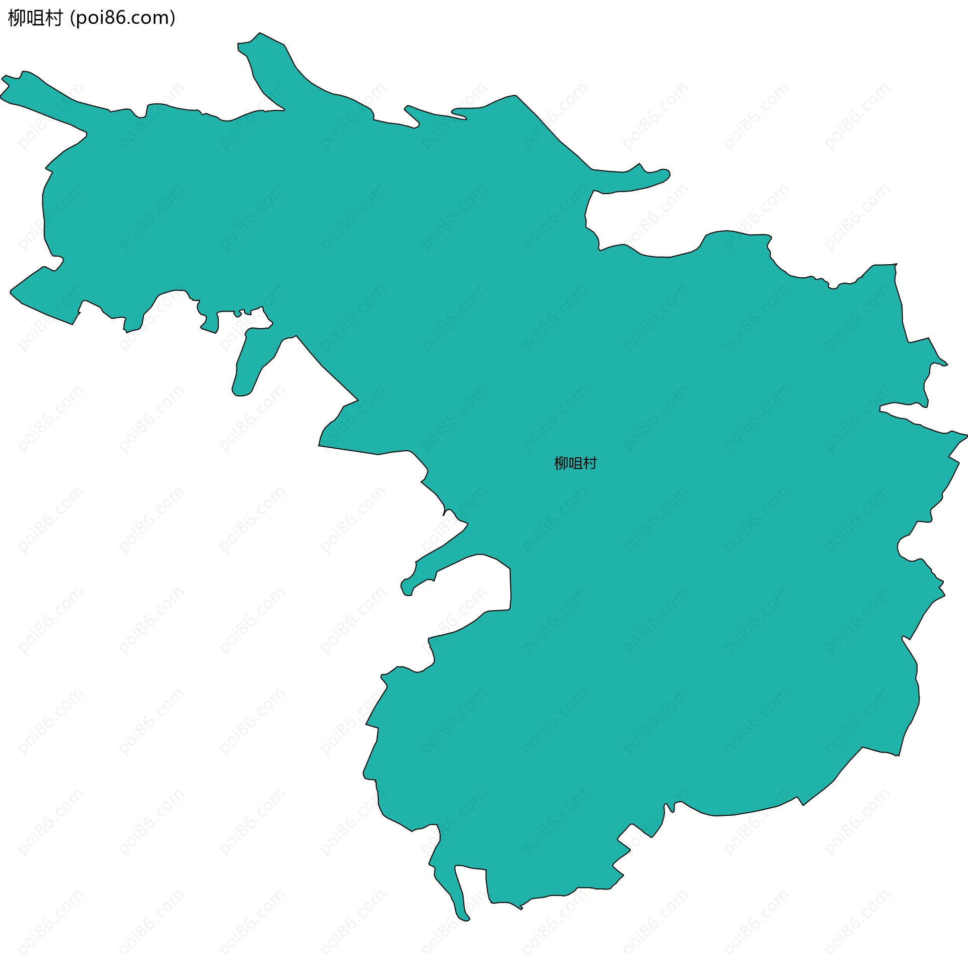 柳咀村边界地图