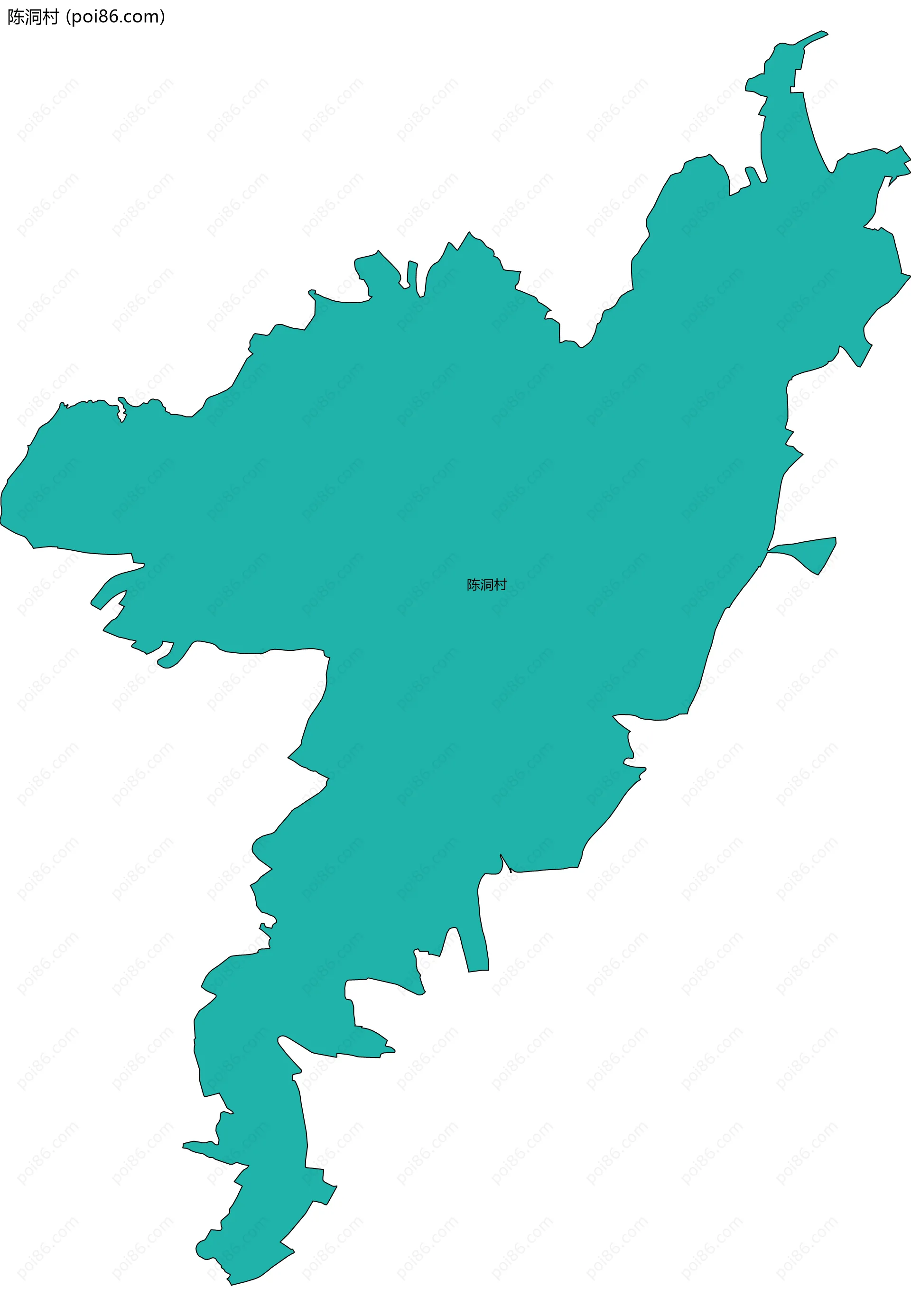 陈洞村边界地图