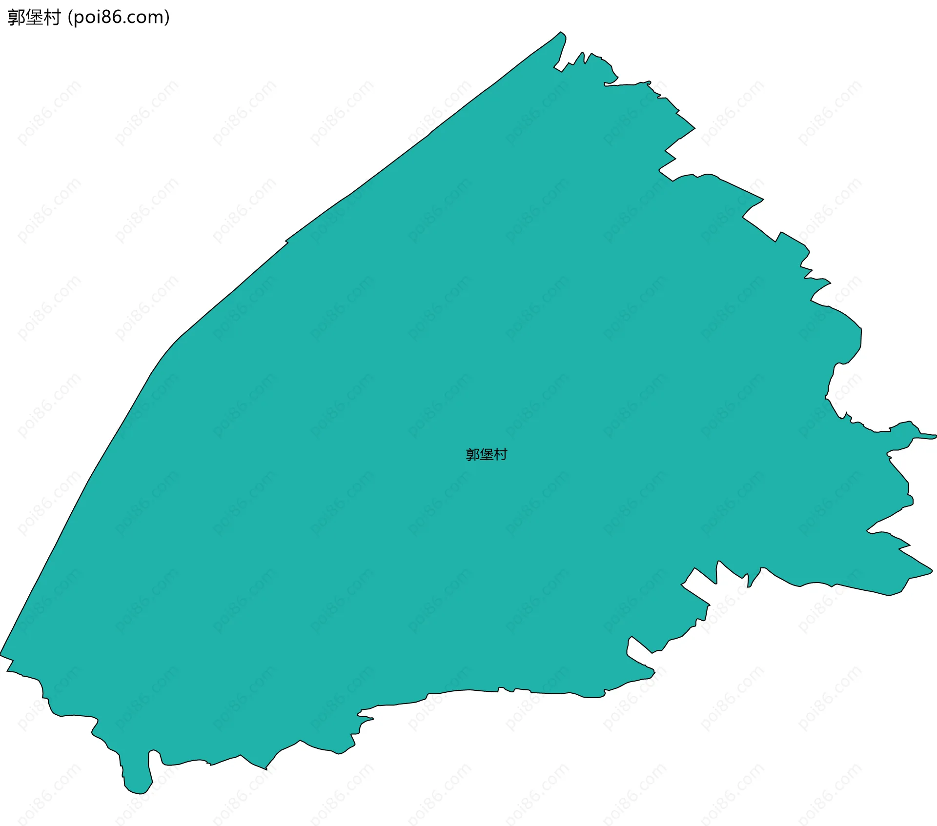 郭堡村边界地图
