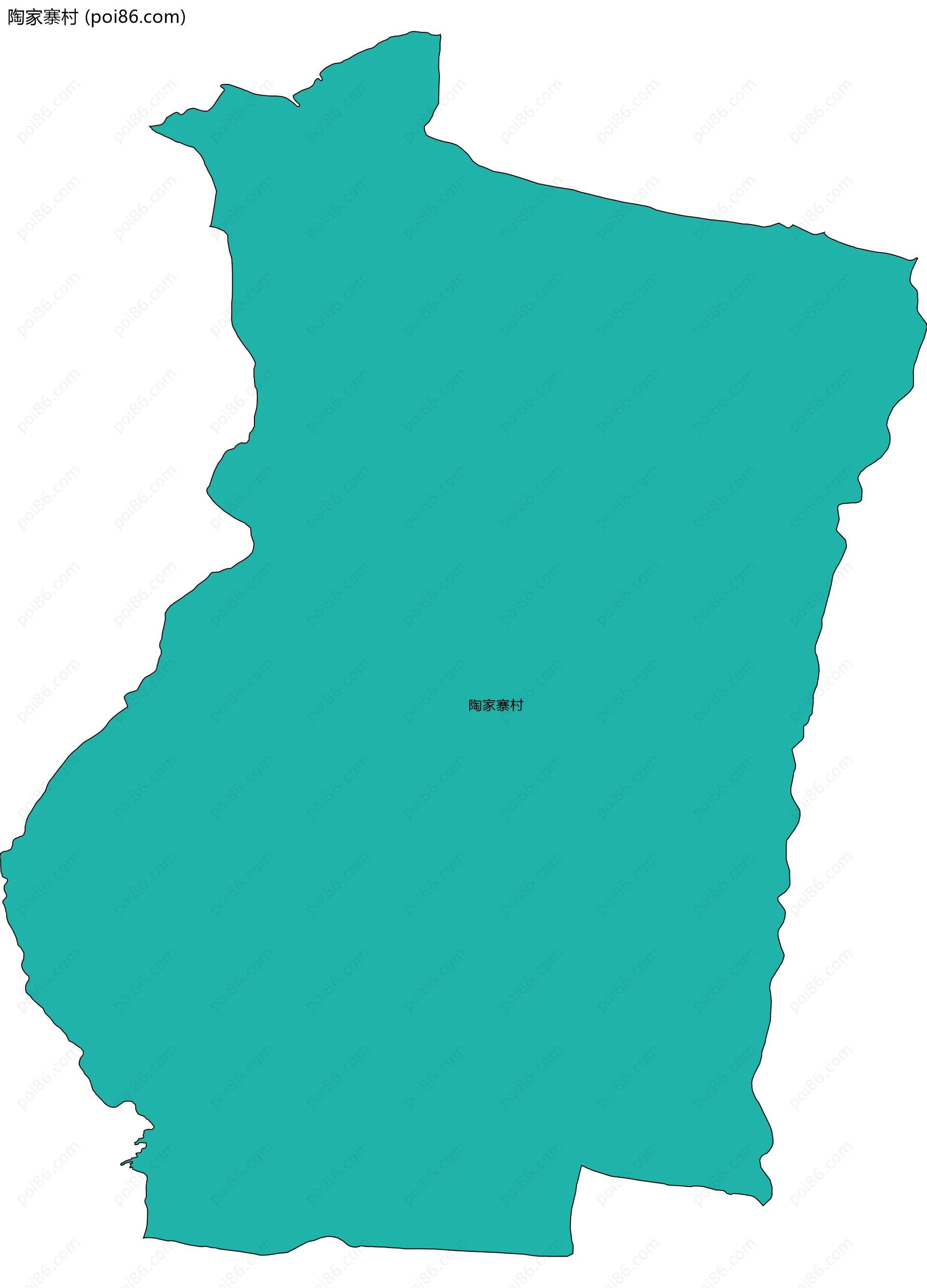 陶家寨村边界地图