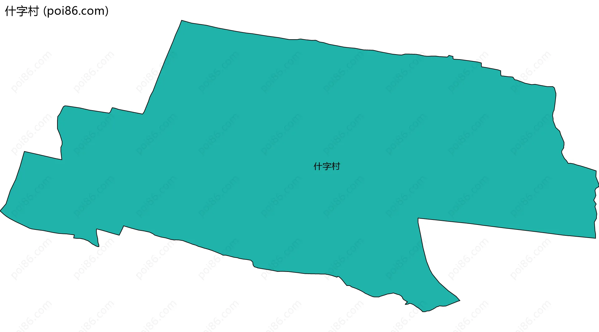 什字村边界地图