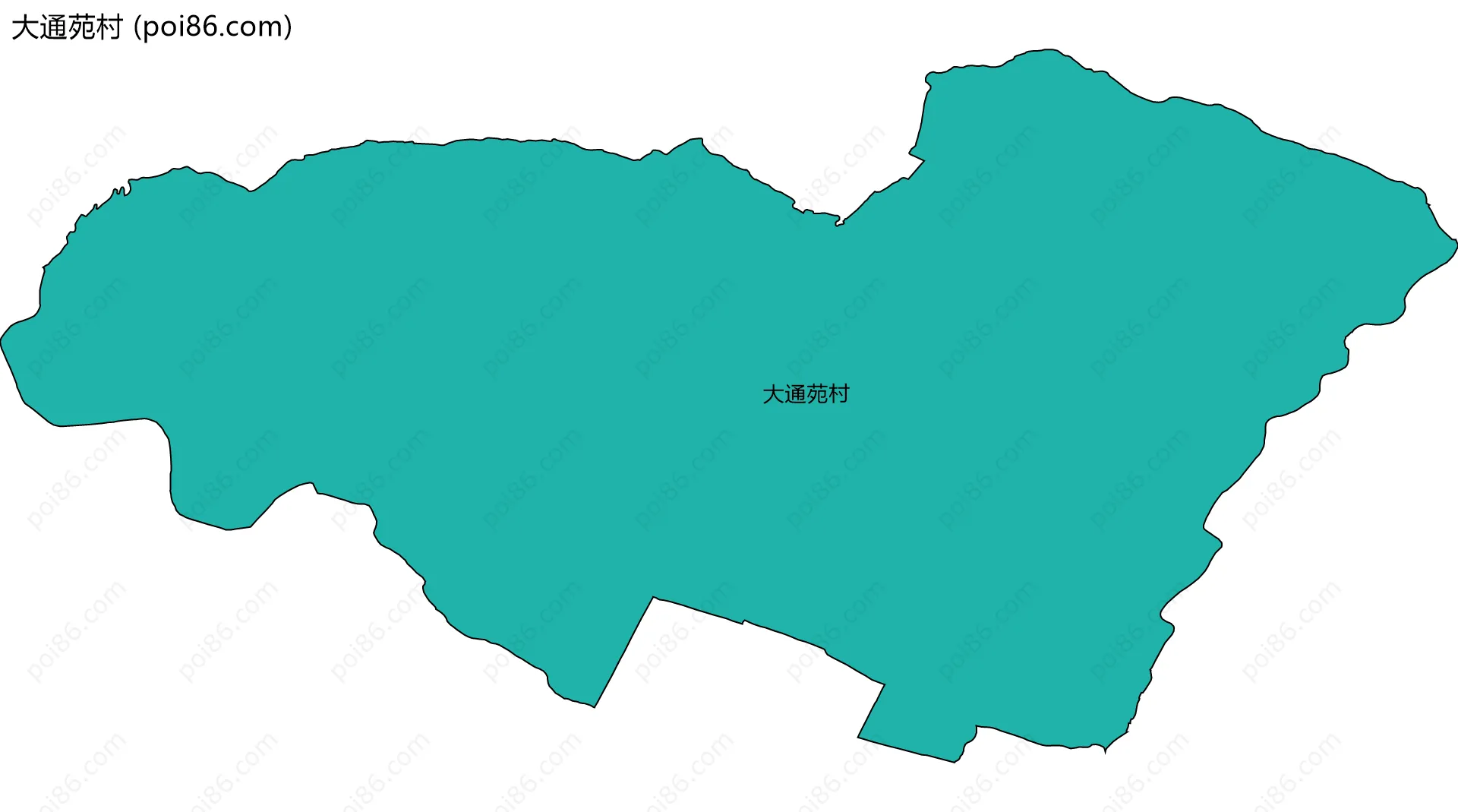 大通苑村边界地图