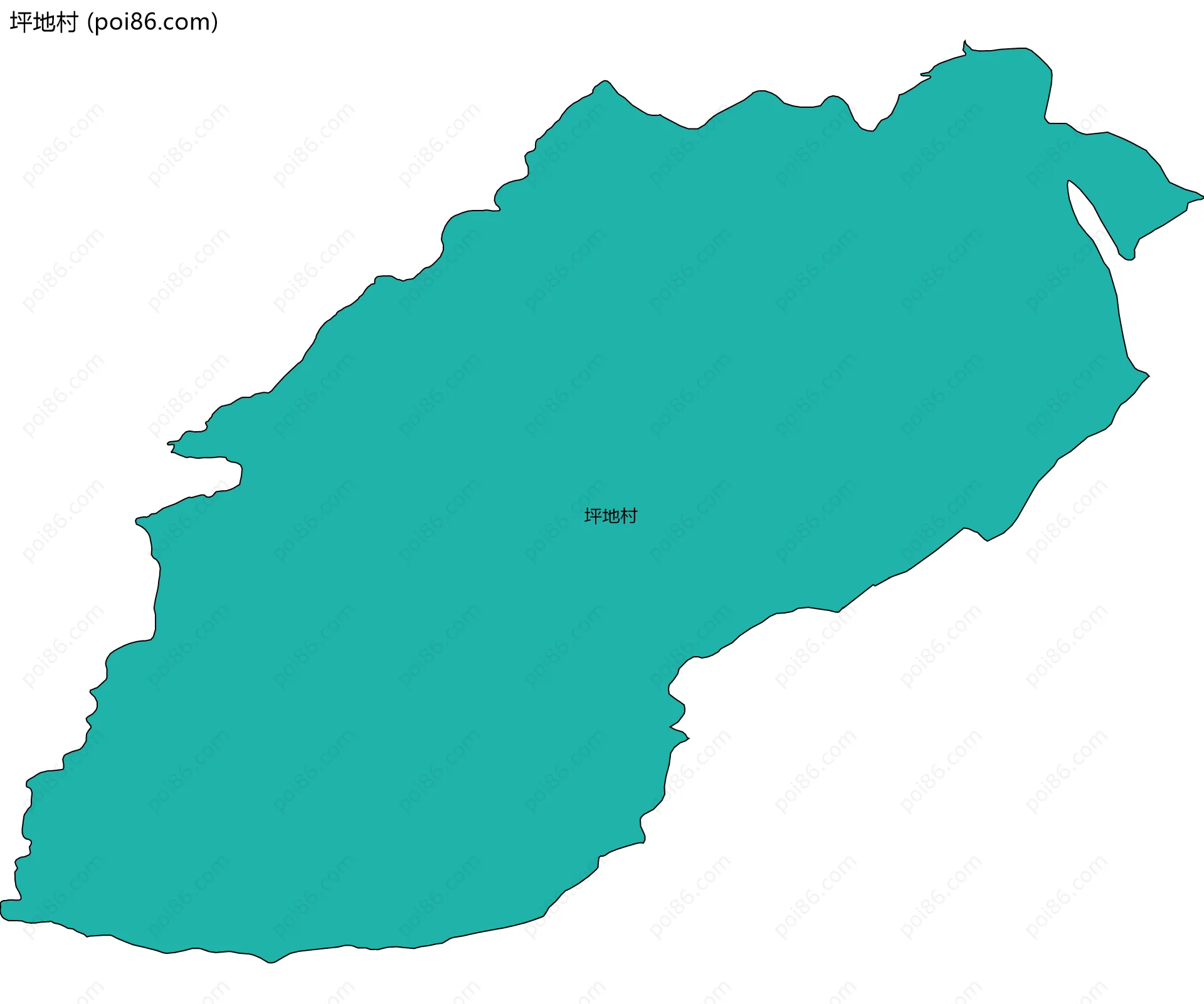 坪地村边界地图