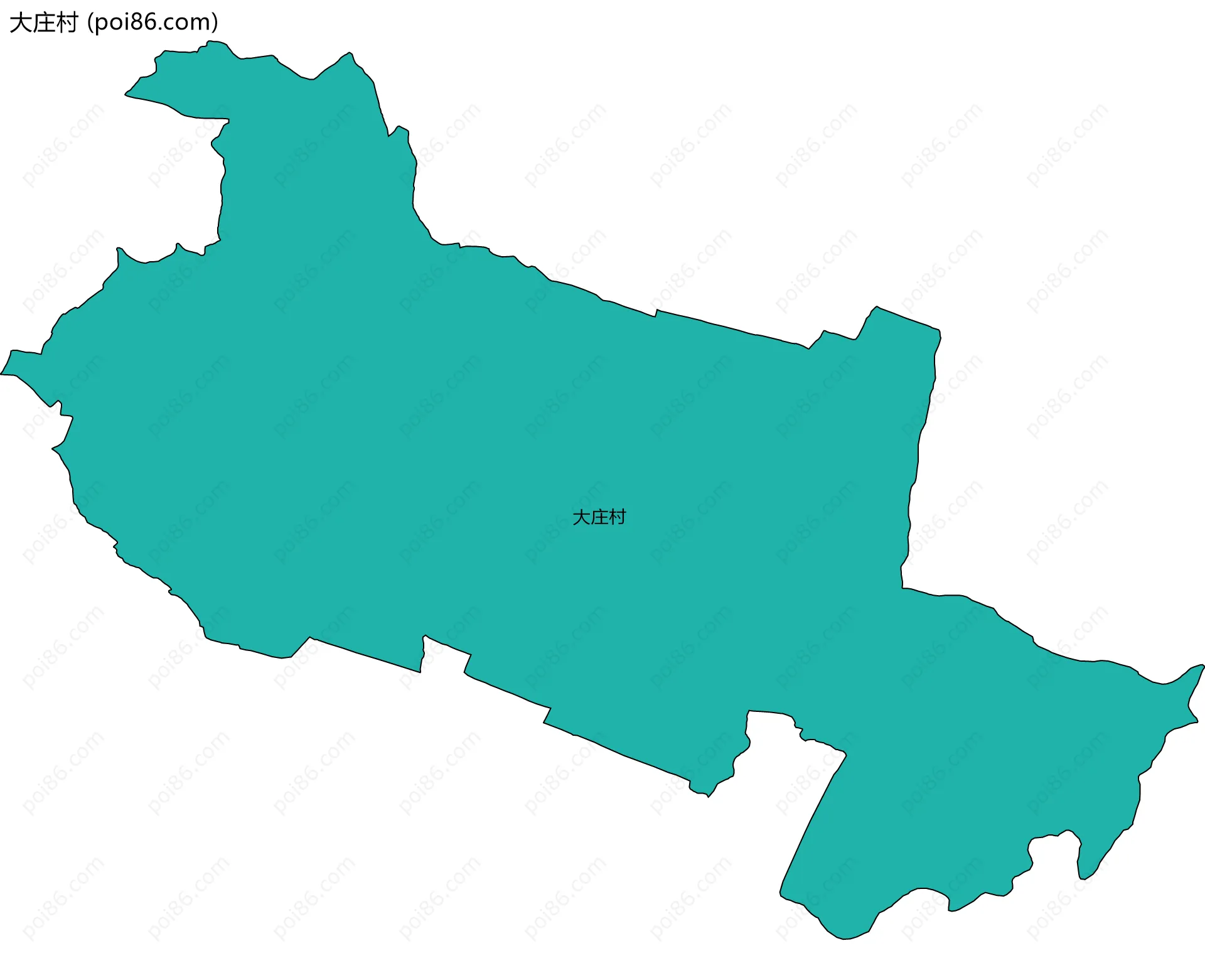 大庄村边界地图