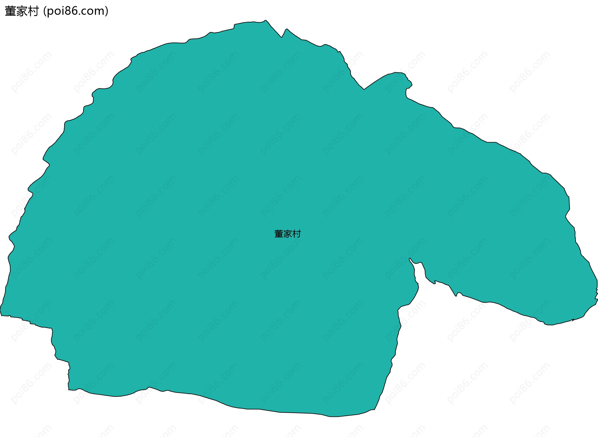 董家村边界地图
