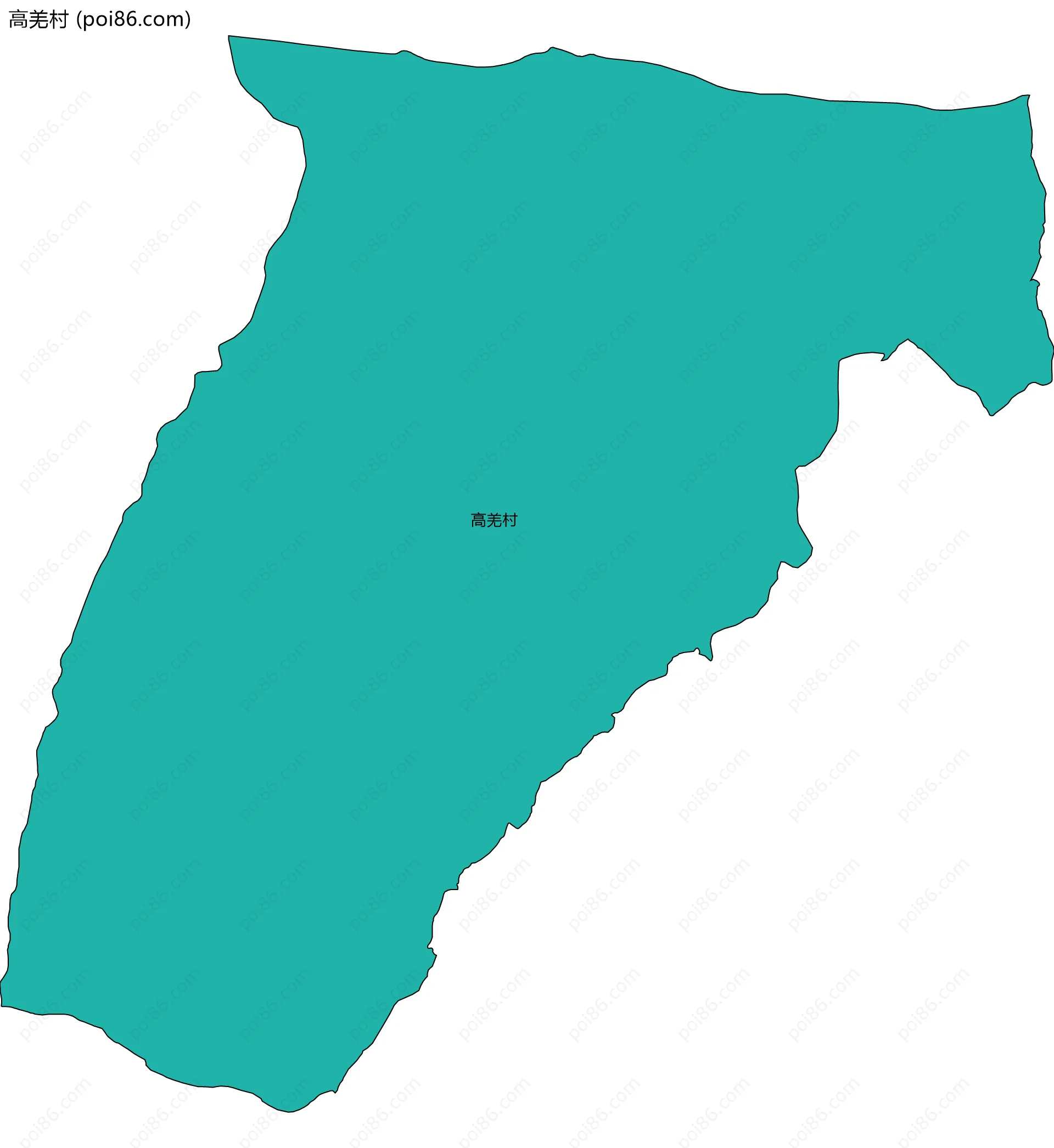 高羌村边界地图