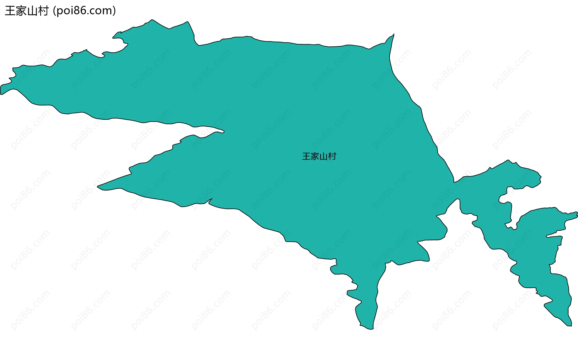 王家山村边界地图