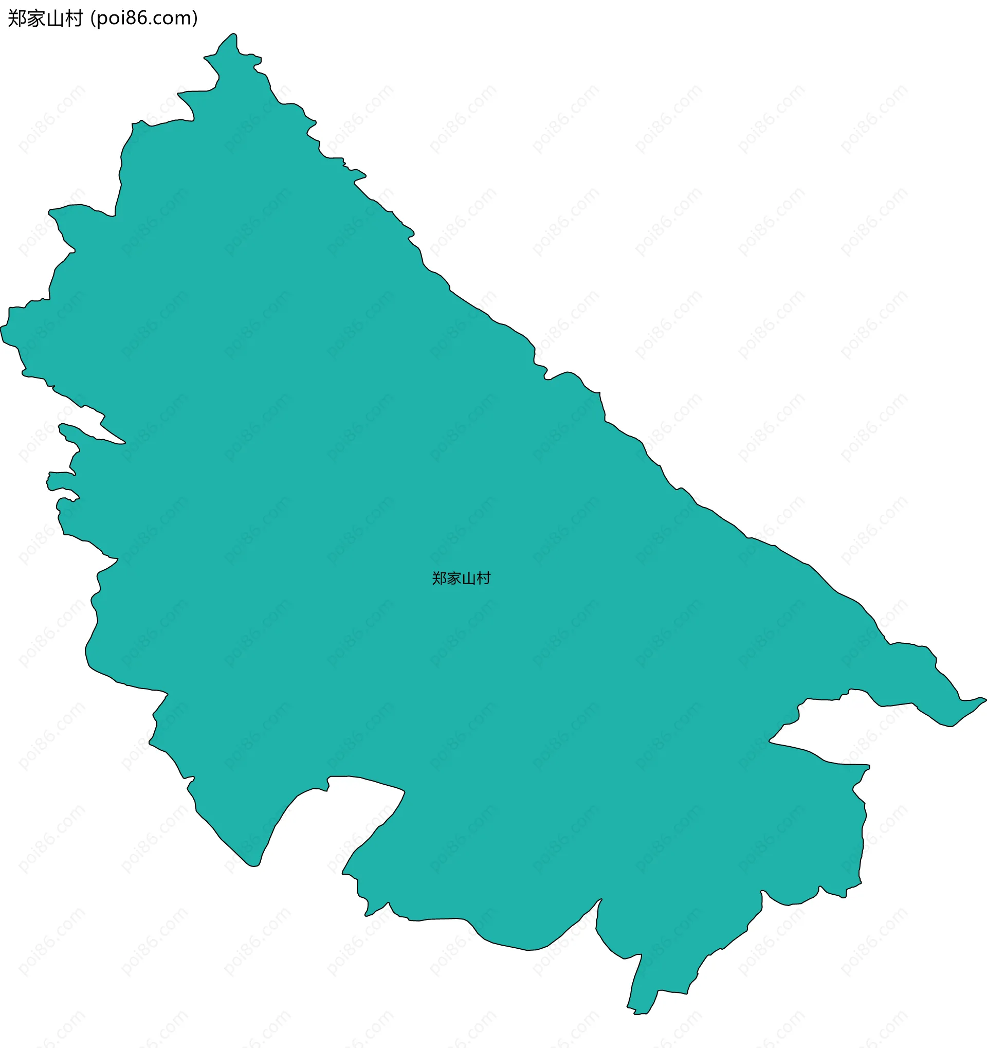 郑家山村边界地图