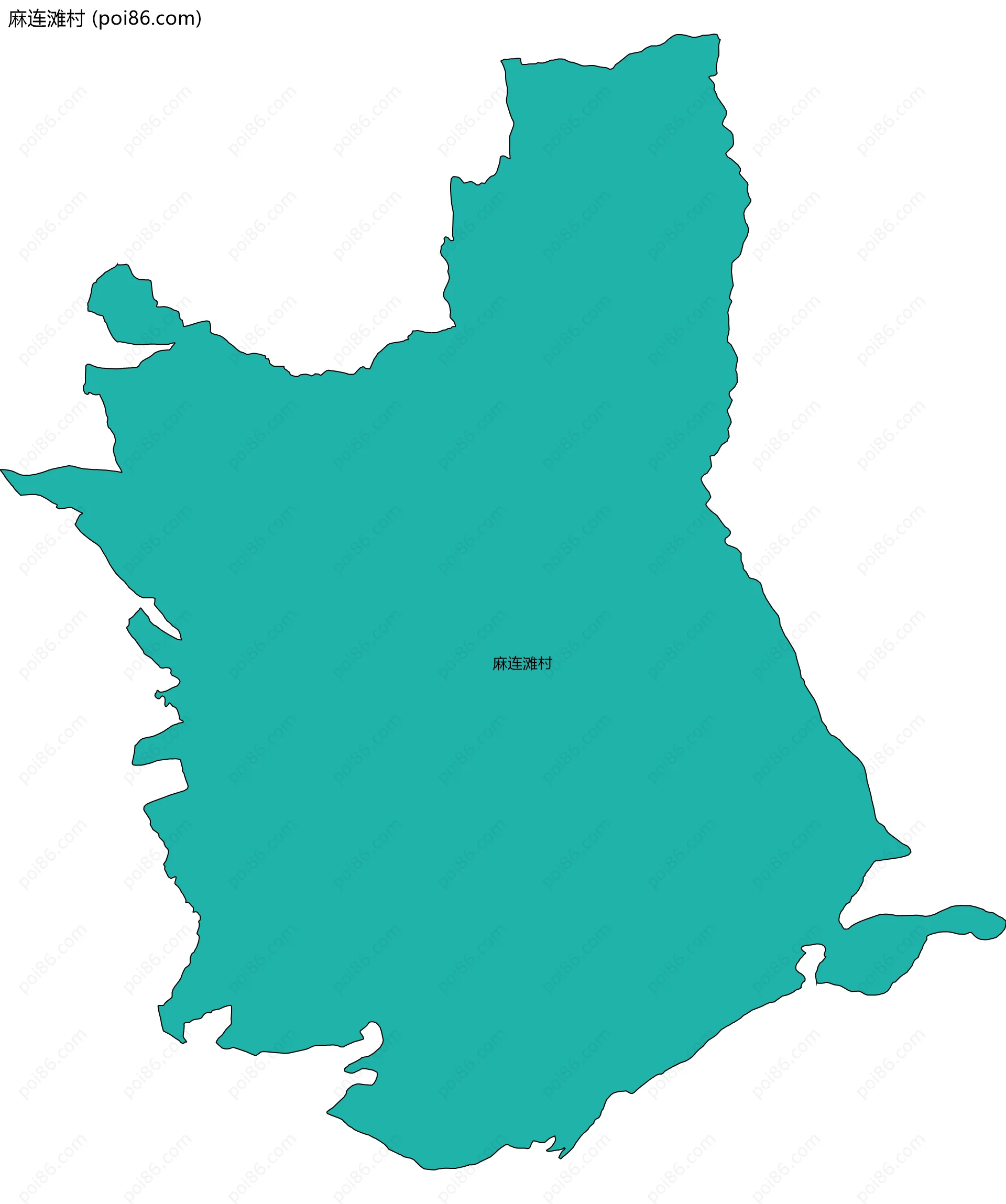 麻连滩村边界地图