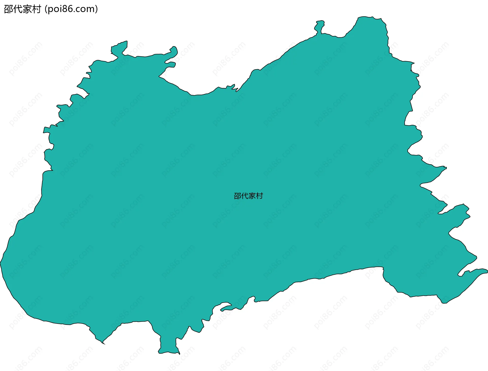 邵代家村边界地图