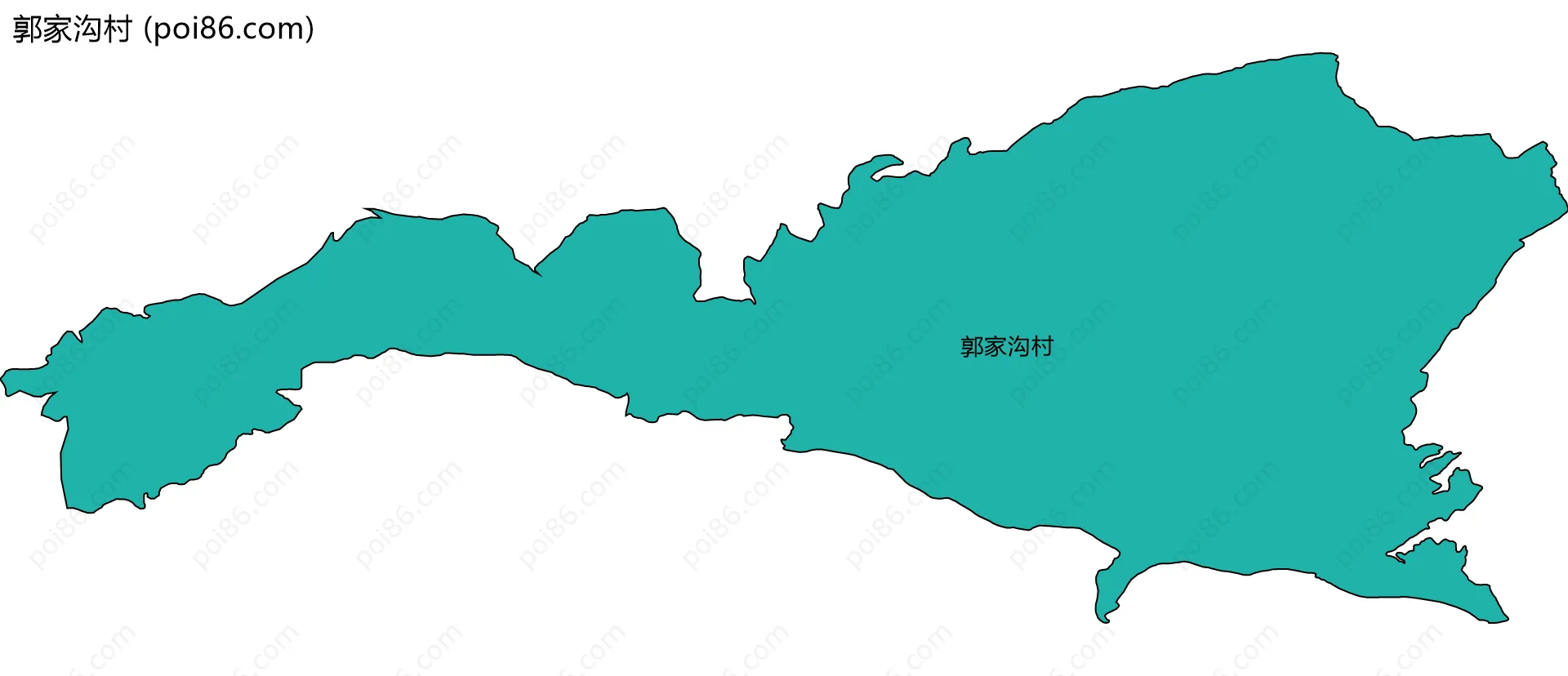 郭家沟村边界地图