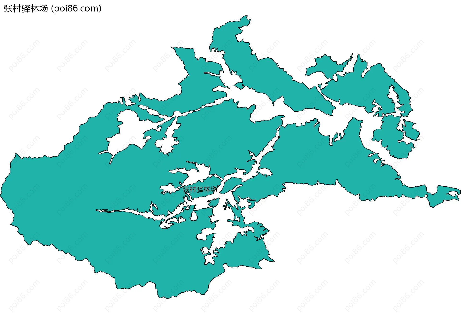 张村驿林场边界地图