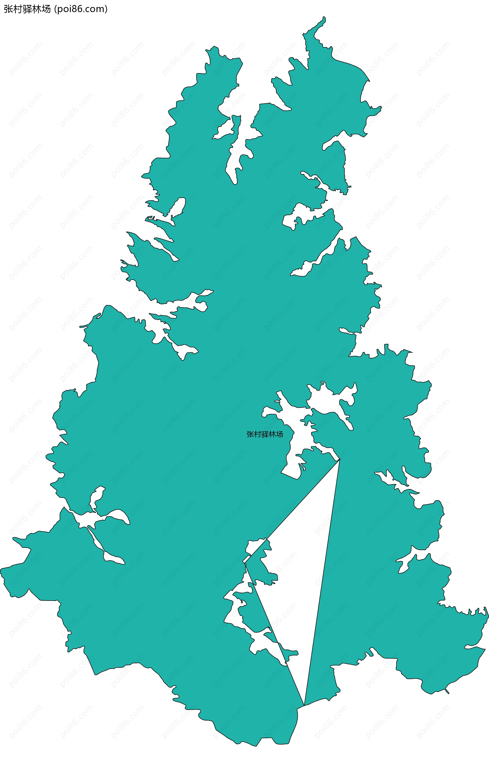 张村驿林场边界地图