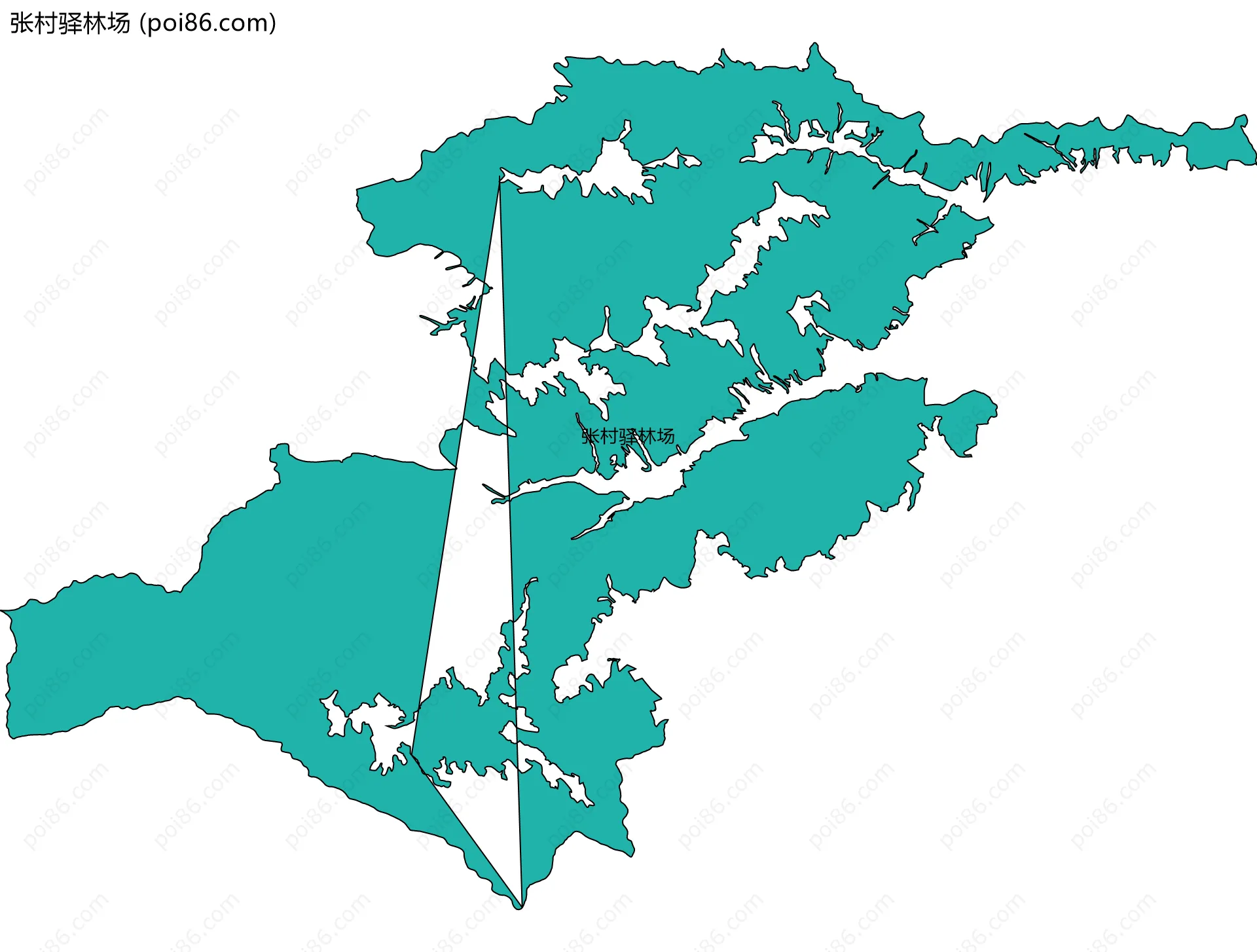 张村驿林场边界地图
