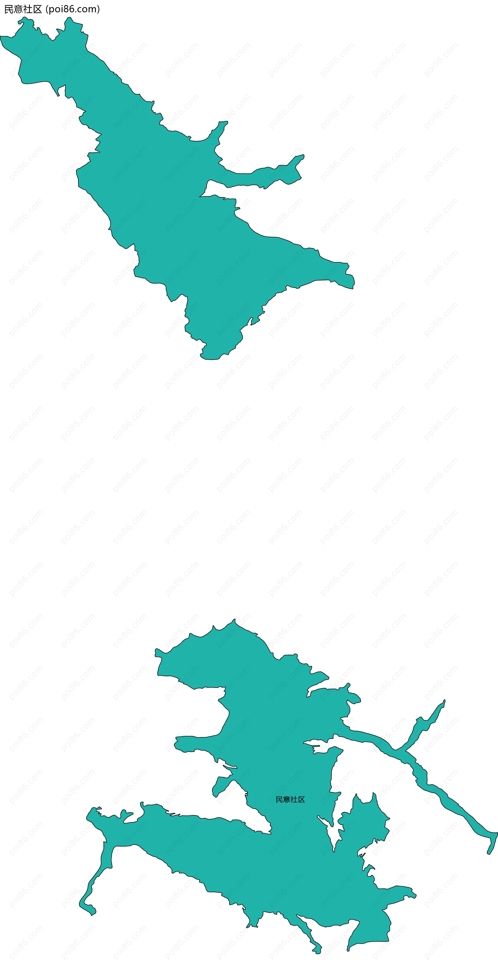 民意社区边界地图