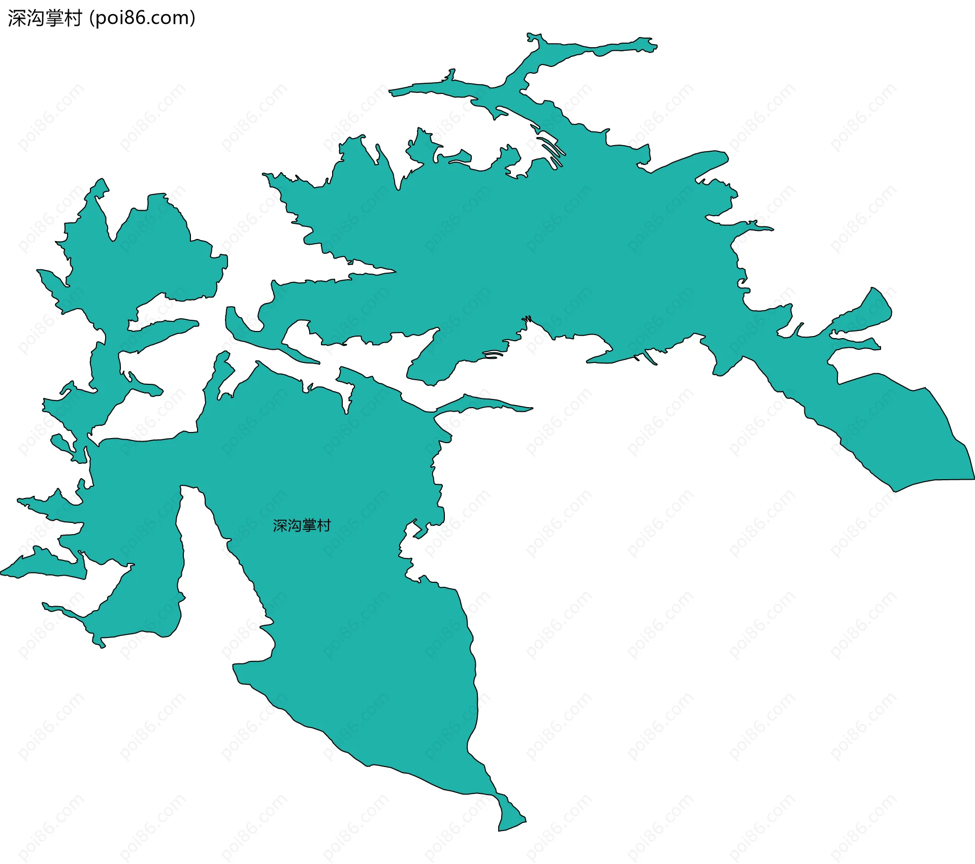 深沟掌村边界地图
