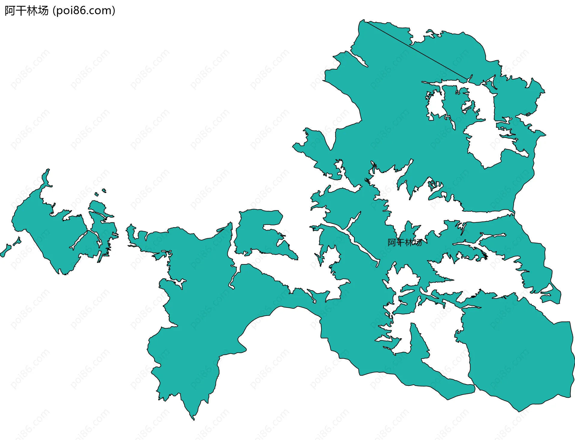 阿干林场边界地图