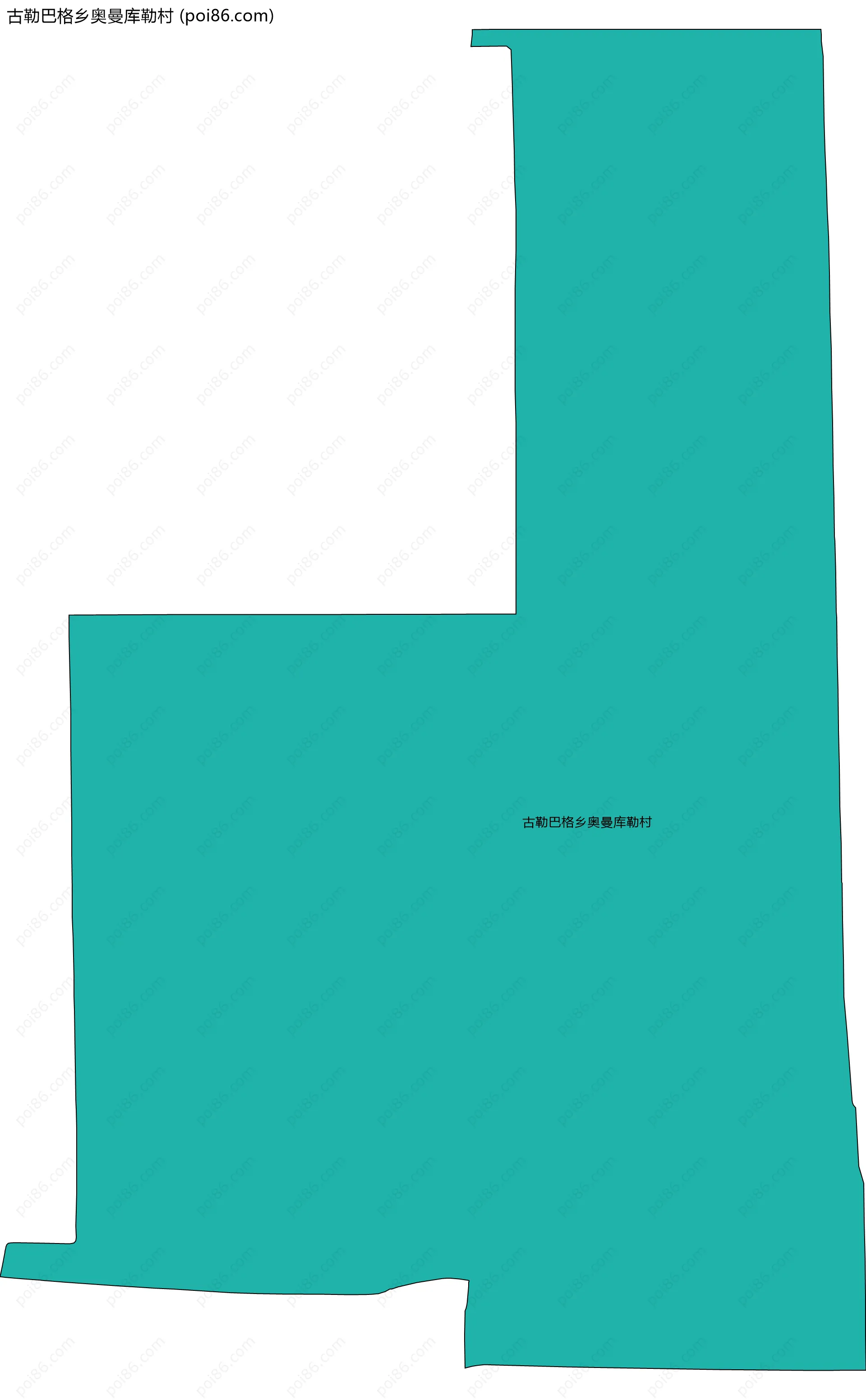 古勒巴格乡奥曼库勒村边界地图