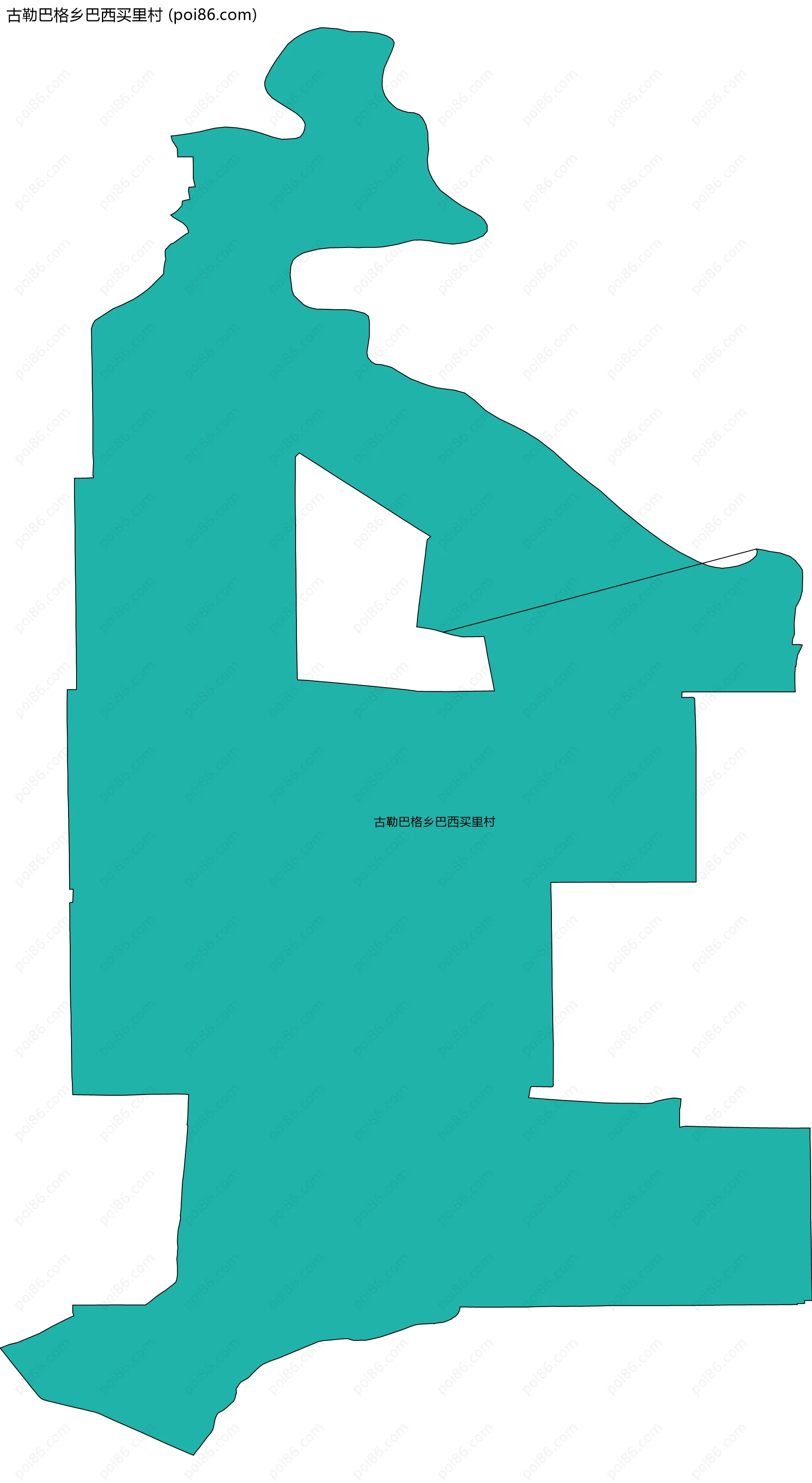 古勒巴格乡巴西买里村边界地图