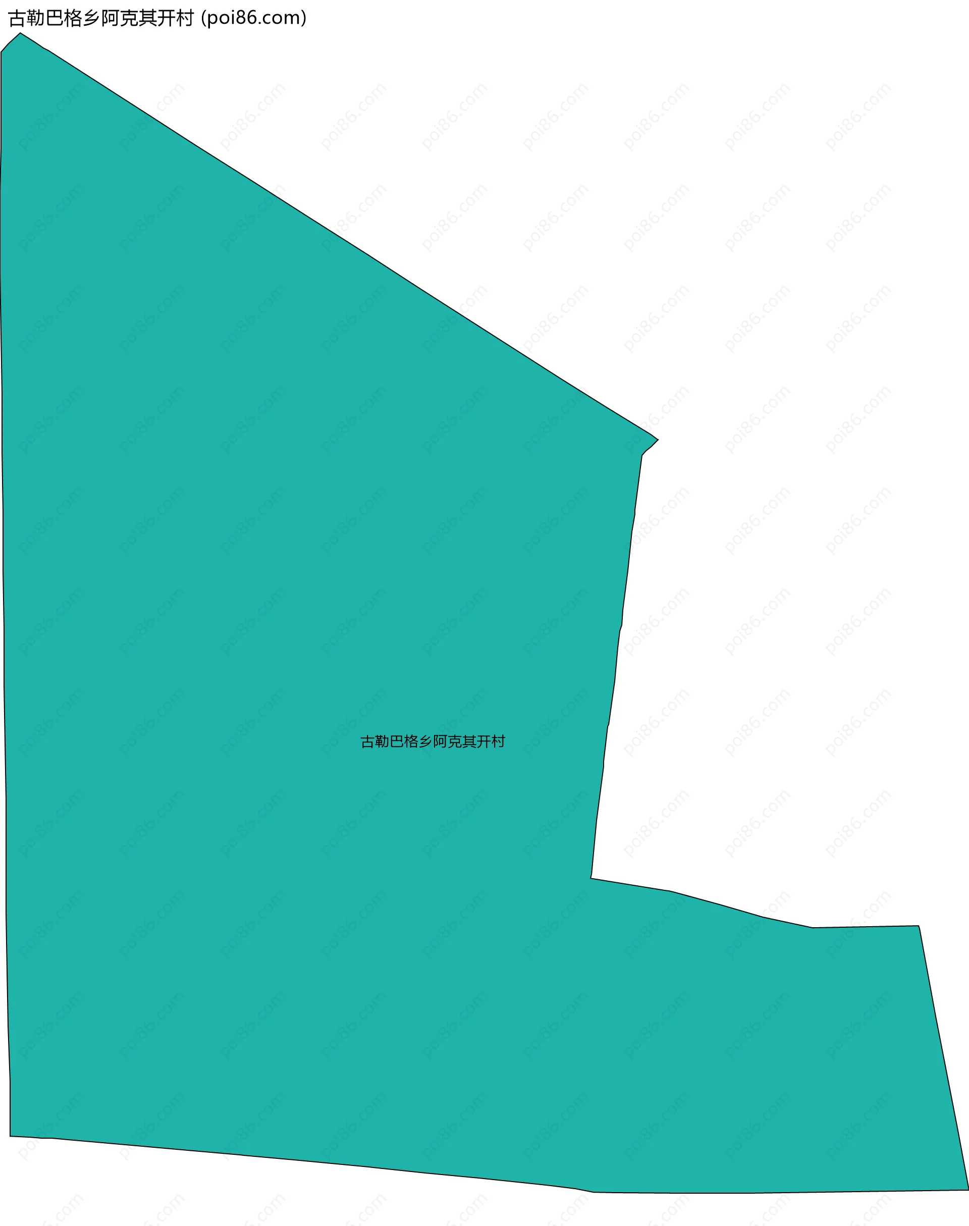 古勒巴格乡阿克其开村边界地图